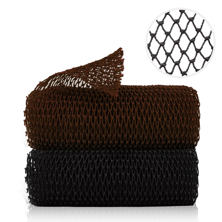 2 Pieces African Net Sponge, African Exfoliating Net Rip-Resistant Loofah Exfoliating, Body Back Scrubber for Shower, Long Nylon Exfoliating Back Washcloth Towel for All Skin Daily Use