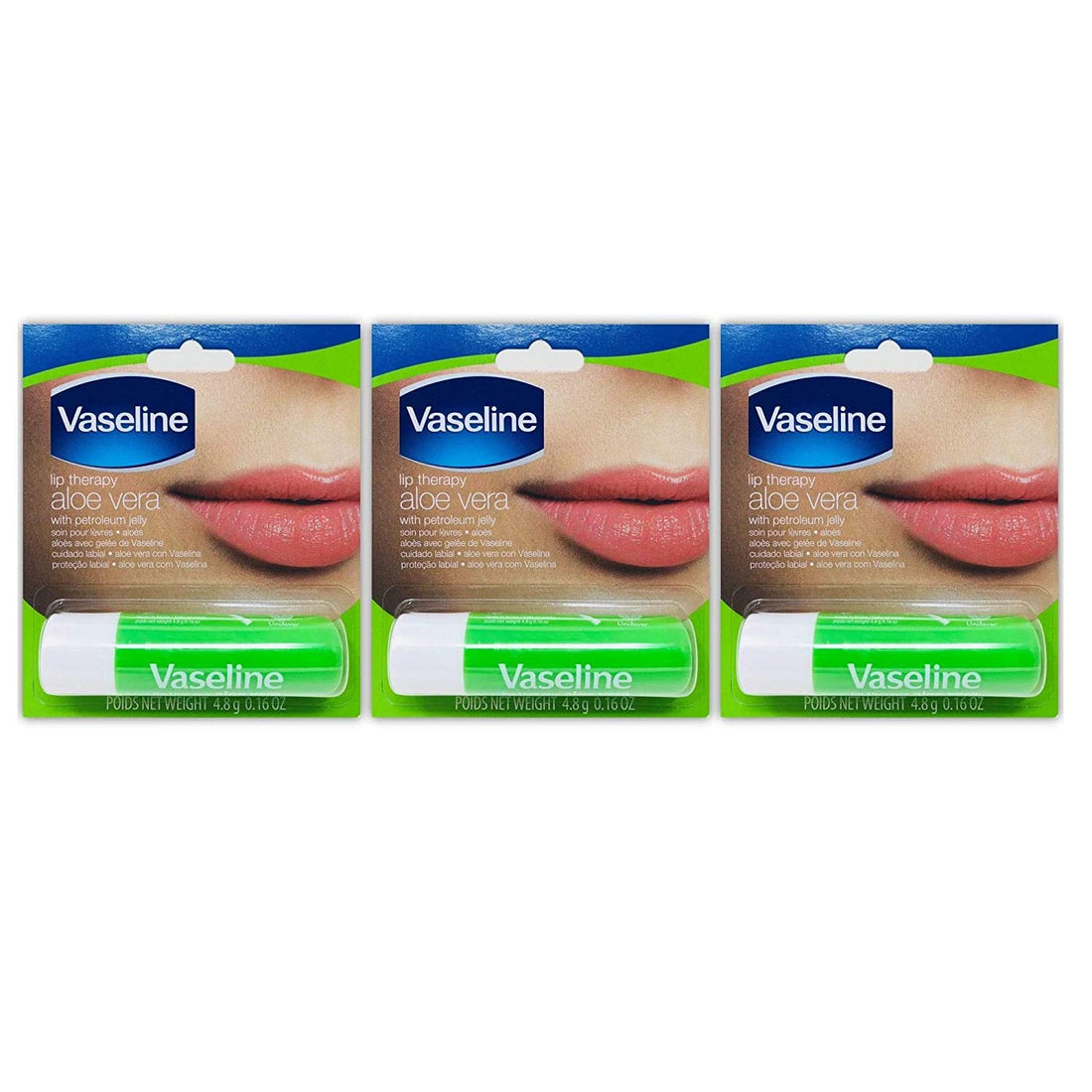 Vaseline Lip Therapy Aloe Vera (3 Pack)