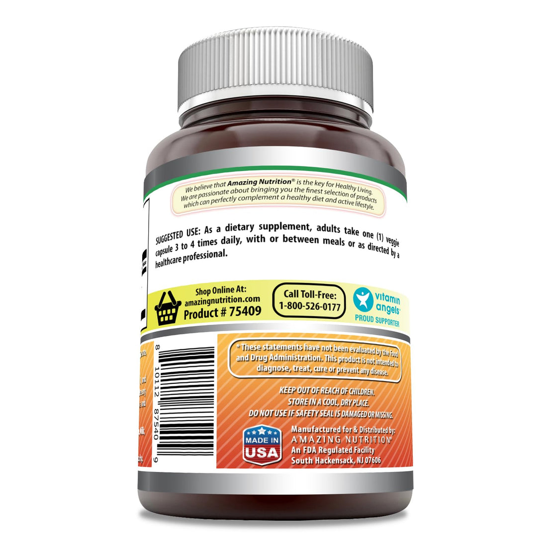Amazing Formulas Bromelain 500mg 2400 GDU, Veggie Capsules | Non-GMO | Gluten Free | Made in USA | Ideal for Vegetarians (240 Count)