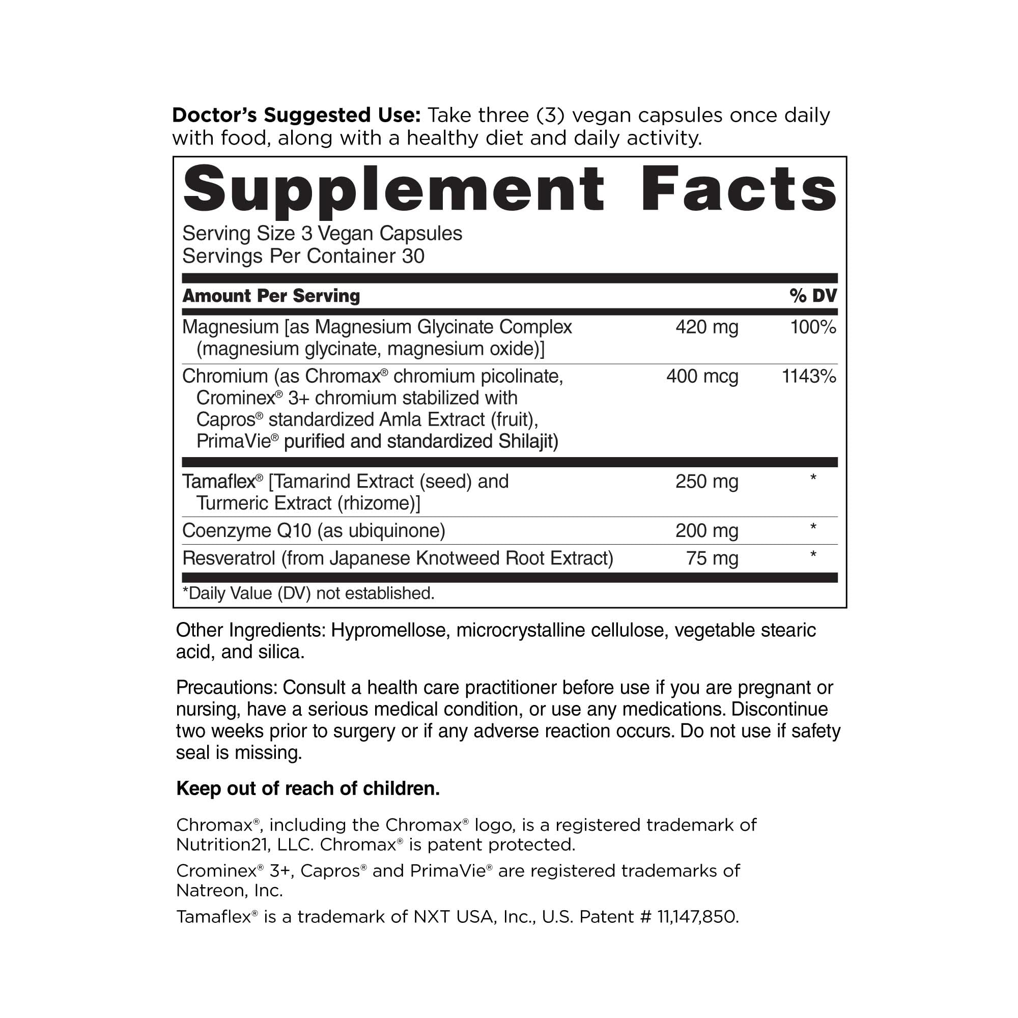 DOCTORS' PREFERRED Daily5 with Must-Have Clinically Validated Ingredients That Cover The Vital Areas for Good Health and Living Younger—Heart, Joints, Circulation, 90 Vegan Capsules