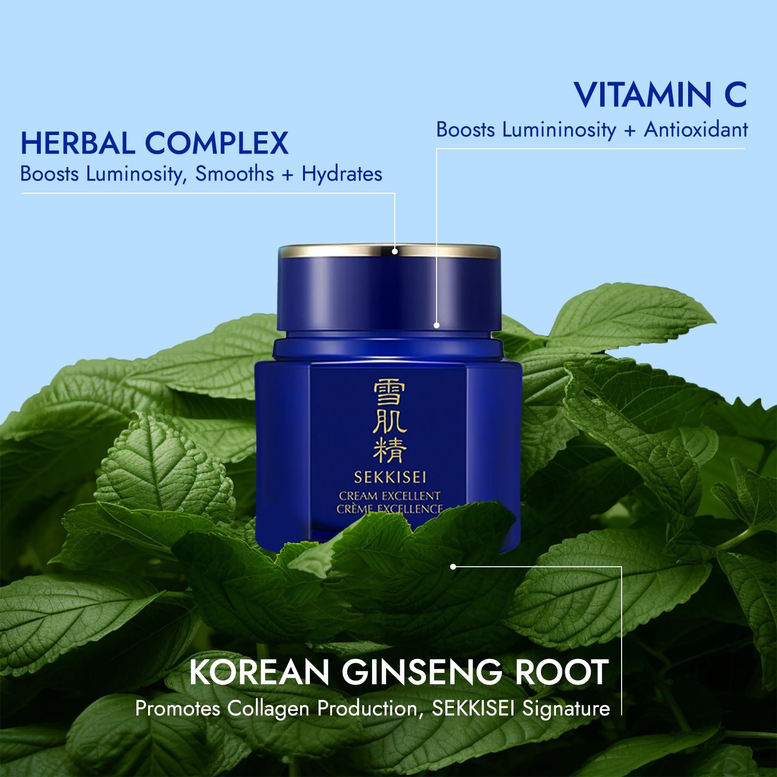 SEKKISEI Cream Excellent, Facial Moisturizer, 1.7 Ounce