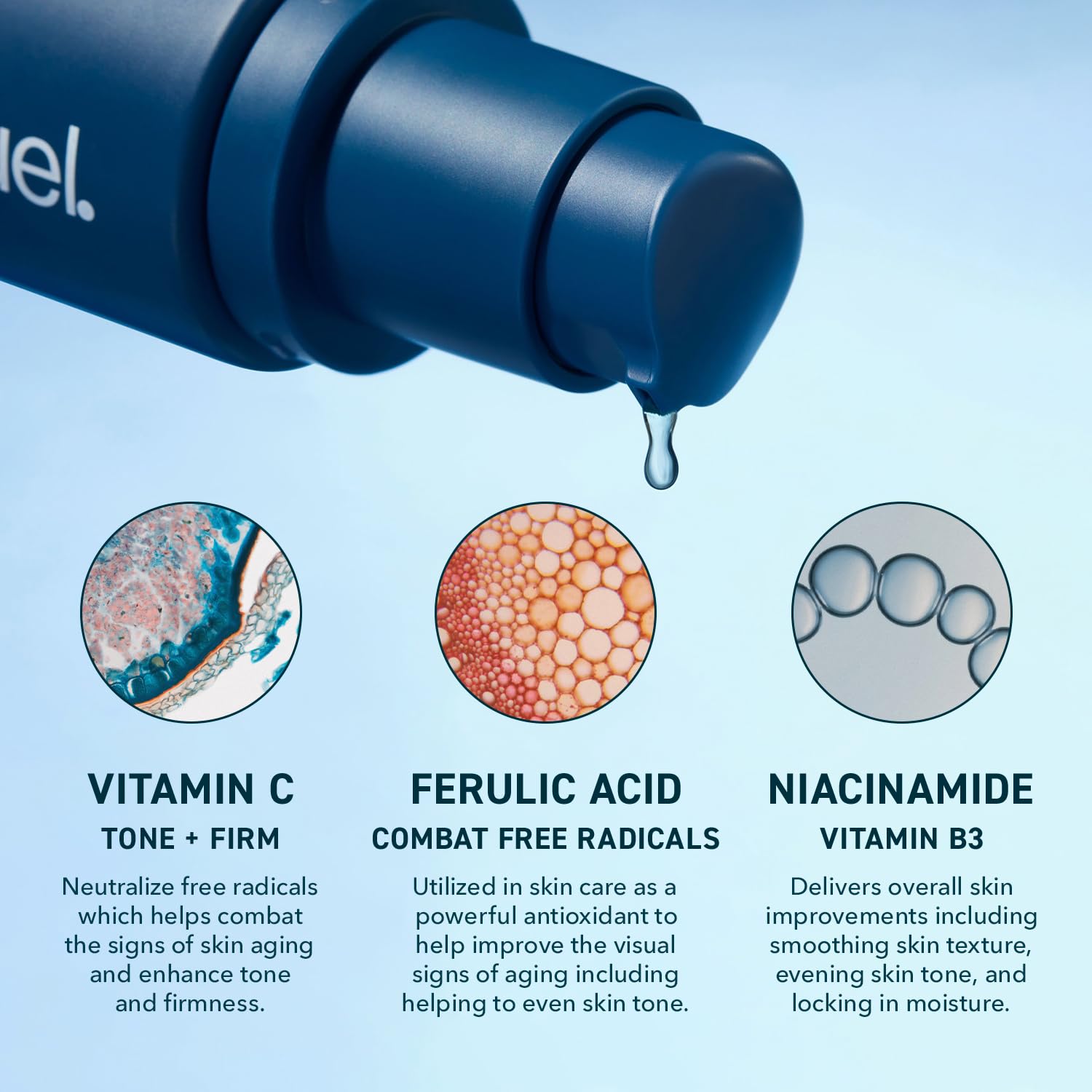 Prequel Skin Lucent-C, Vitamin C Serum for Face. Professional Facial L-Ascorbic Acid, Ferulic Acid Formula with Niacinamide. Clinical Skincare for Luminous Firm Skin. 1oz Pump