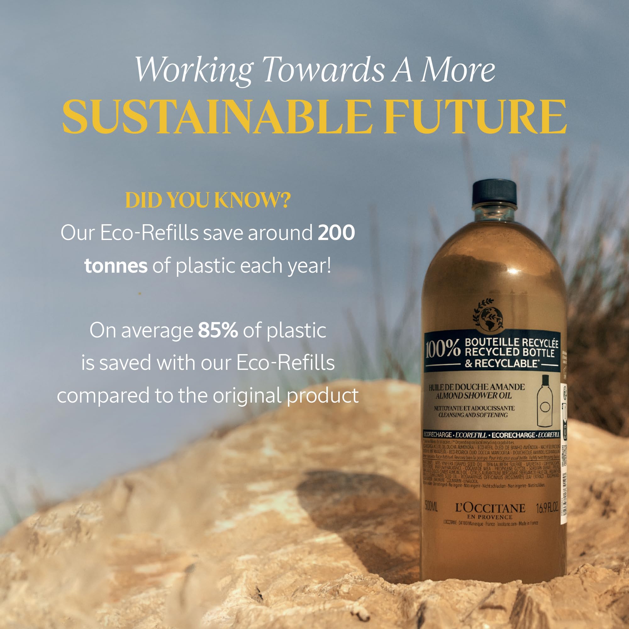 L'Occitane Shea Hands & Body Lavender Liquid Soap Eco-Refill, 500ml