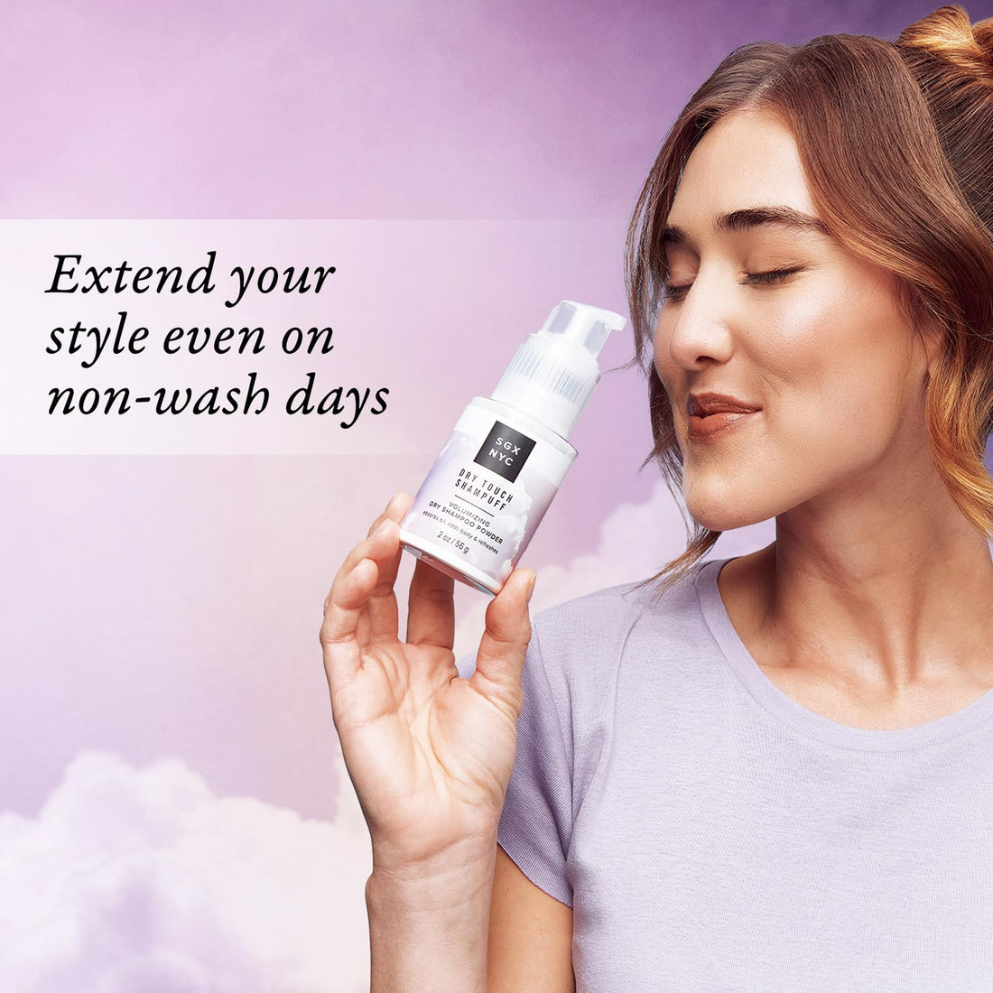 High Ridge SGX NYC Dry Touch Shampuff - Volumizing Dry Shampoo Powder That Absorbs Excess Oil - Non Aerosol Dry Shampoo - Fresh and Bouncy Hair - 2 oz