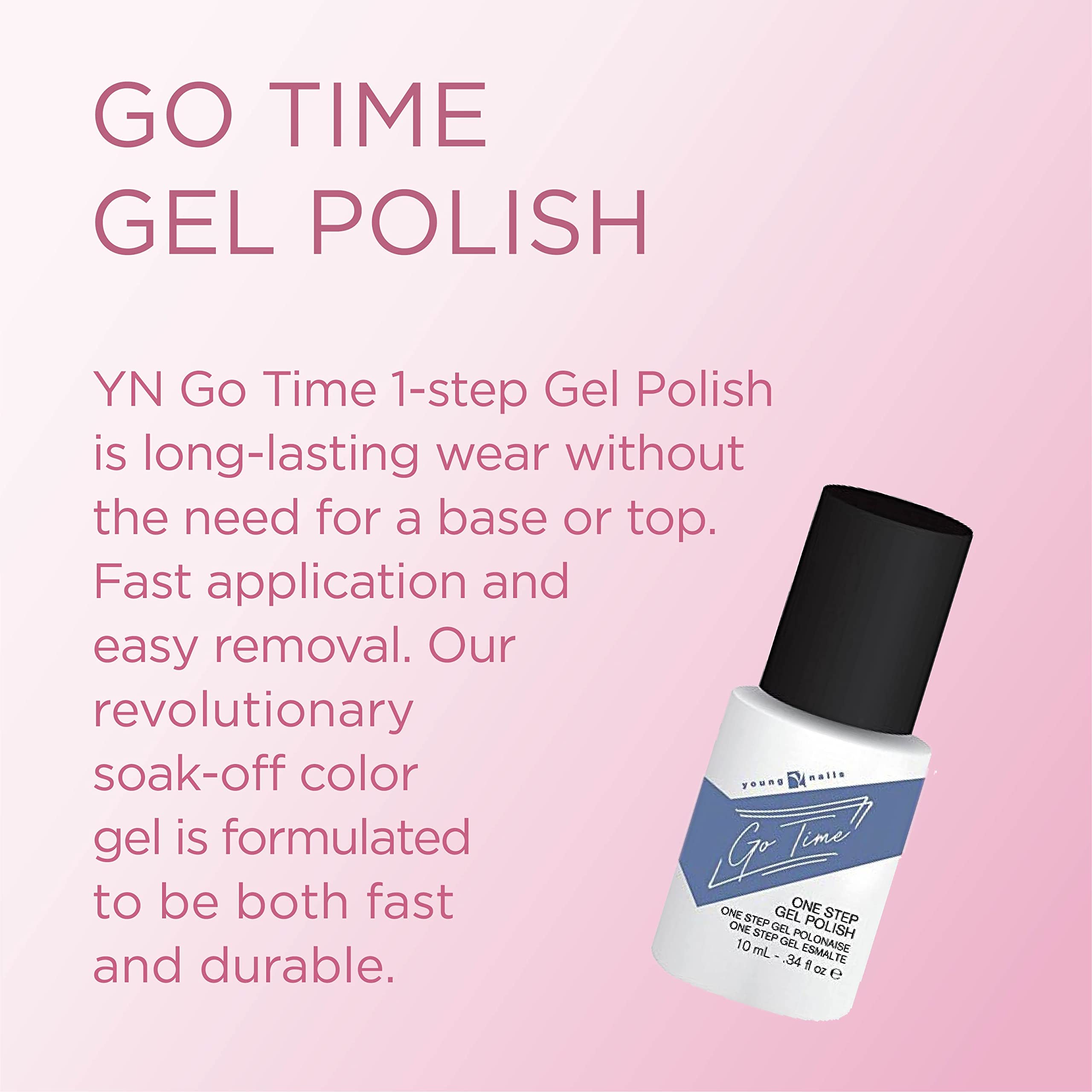 Always A Bridesmaid, 0.34 Ounce: Young Nails Go Time Gel Polish, Always A Bridesmaid, 0.34 Ounce