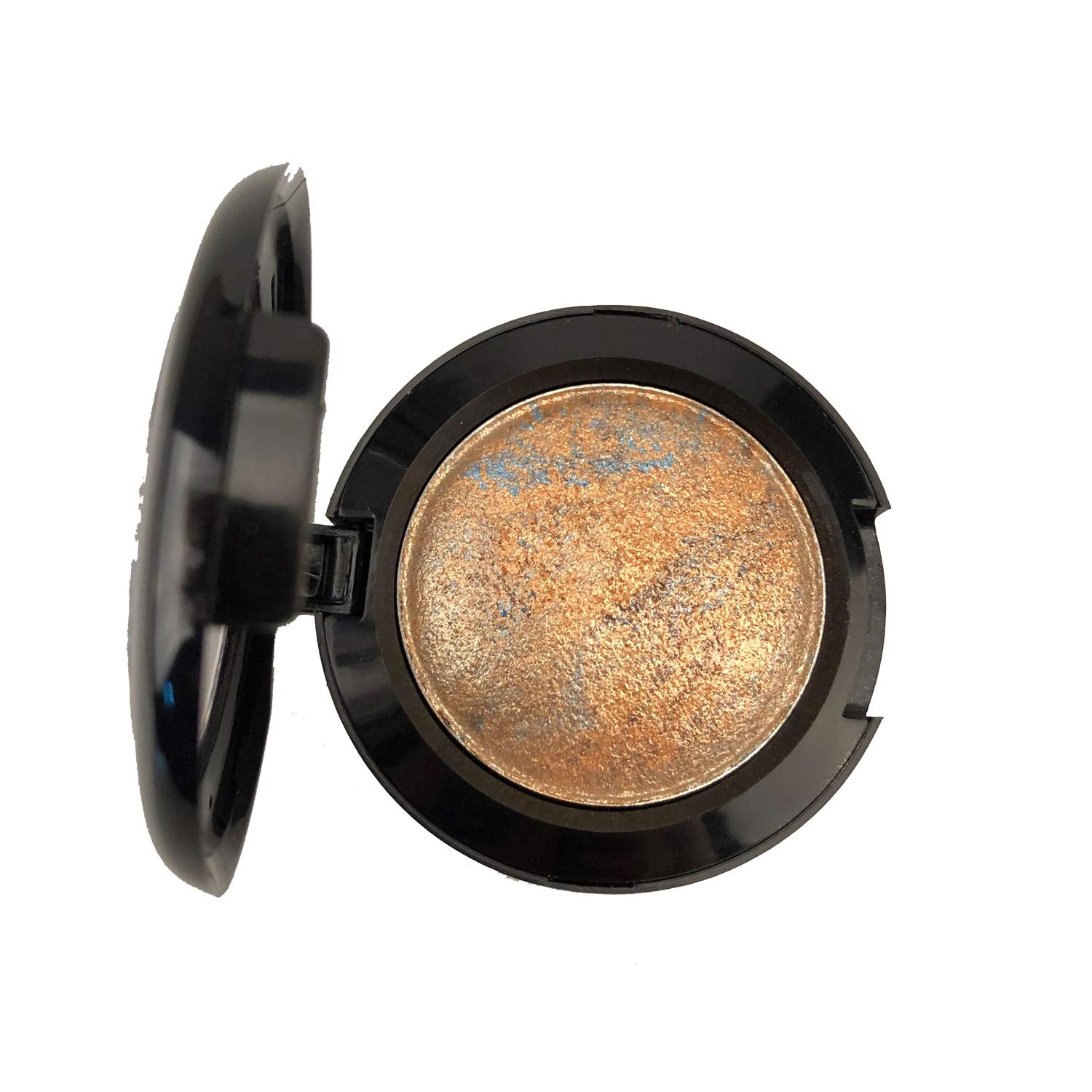 Mallofusa Single Shade Baked Eye Shadow Powder Container Makeup Palette in Shimmer 12 Metallic Colors Optional (Dark Copper) 8g/0.28oz by Mallofusa