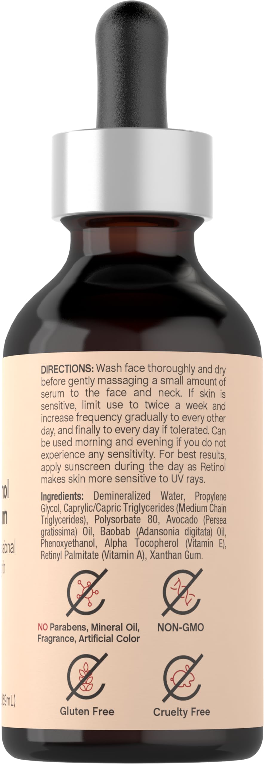 Coera Retinol Serum for Face | 2 fl oz | Professional Strength Formula | Free of Parabens & Fragrances | Packaging May Vary