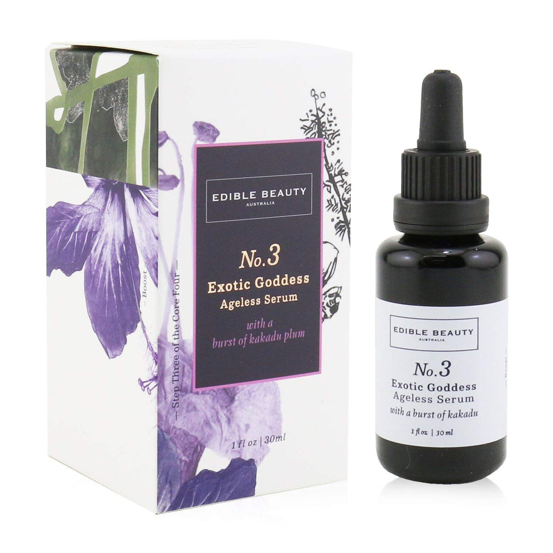 Edible Beauty Natural Ageless Serum, Collagen booster with Vitamin C and Hyaluronic Acid, Firming, Hydrating and Brightening Serum, 1.69 fl oz/50 ml