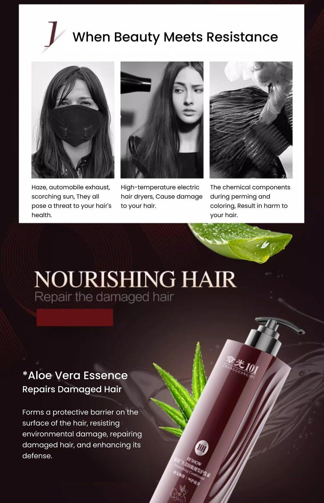 101RESHOW Ginger Conditioner 360g (12.2 fl oz), Reduce hair loss, Repair damaged hair, Hair strength and thickness, For Men and Women, All hair type | 101