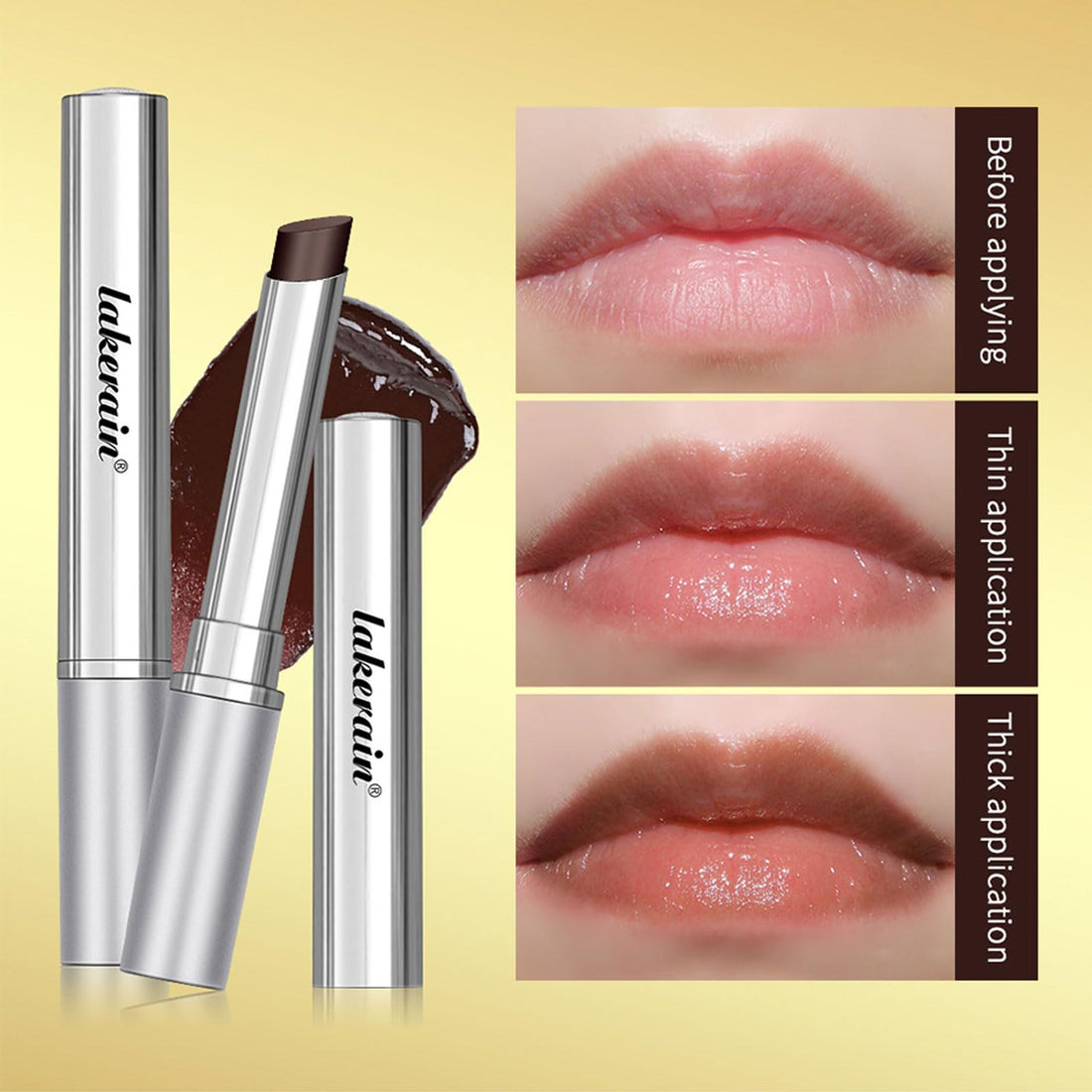 Tinted Lip Balm, Hydrating & Nourishing Lip Balm, Honey Lip Balm in Black, Natural Glossy Sheer Lip Balm, Moisturizing Lip Care Balm for Dry Lips, Black