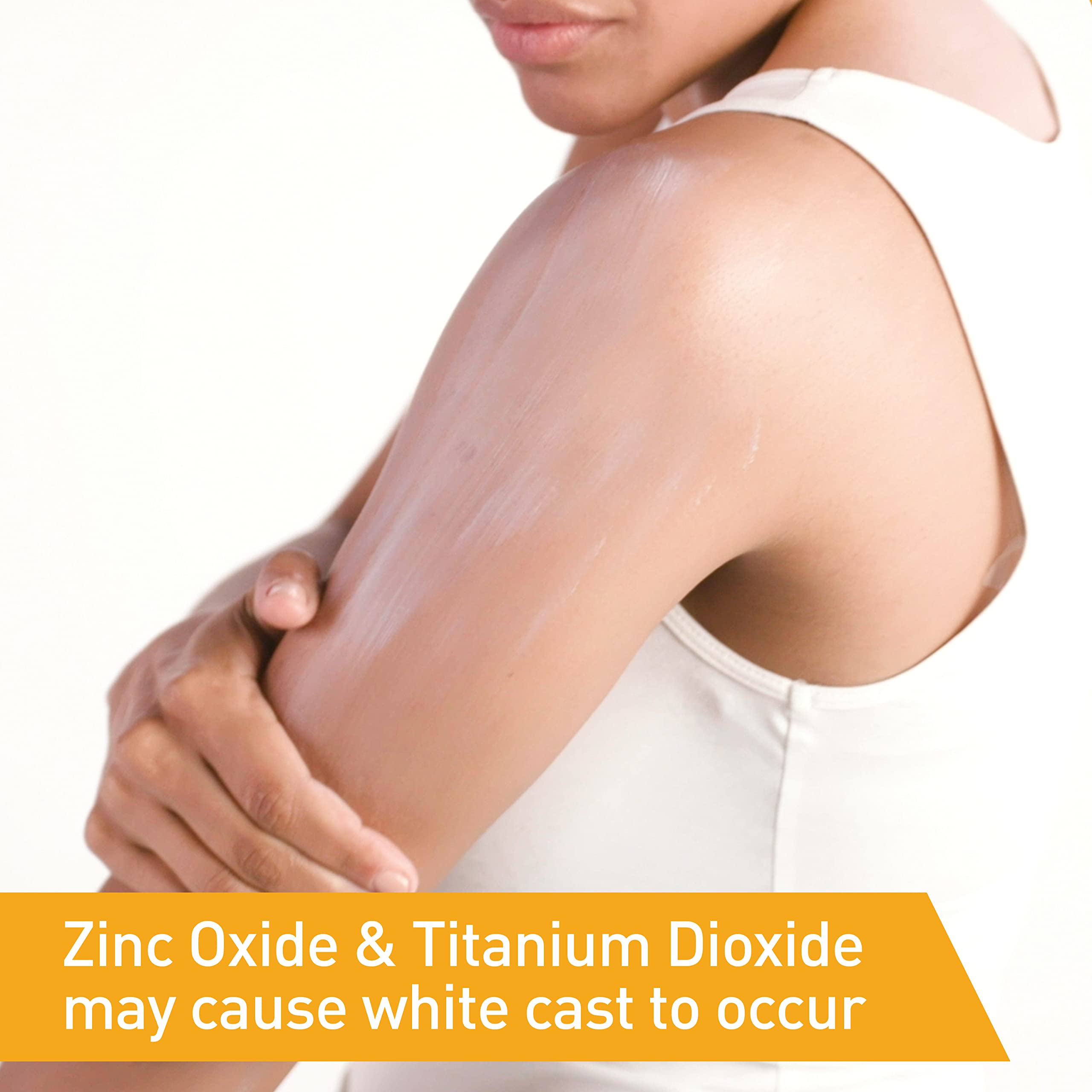 CeraVe 100% Mineral Sunscreen SPF 50 | Body Sunscreen with Zinc Oxide & Titanium Dioxide | Hyaluronic Acid & Ceramides | Oil Free & Non-Greasy | Hydrating Mineral Sunscreen For Body | 5 oz