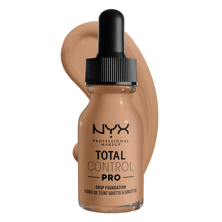 NYX PROFESSIONAL MAKEUP Total Control Pro Drop Foundation, Skin-True Buildable Coverage - Classic Tan