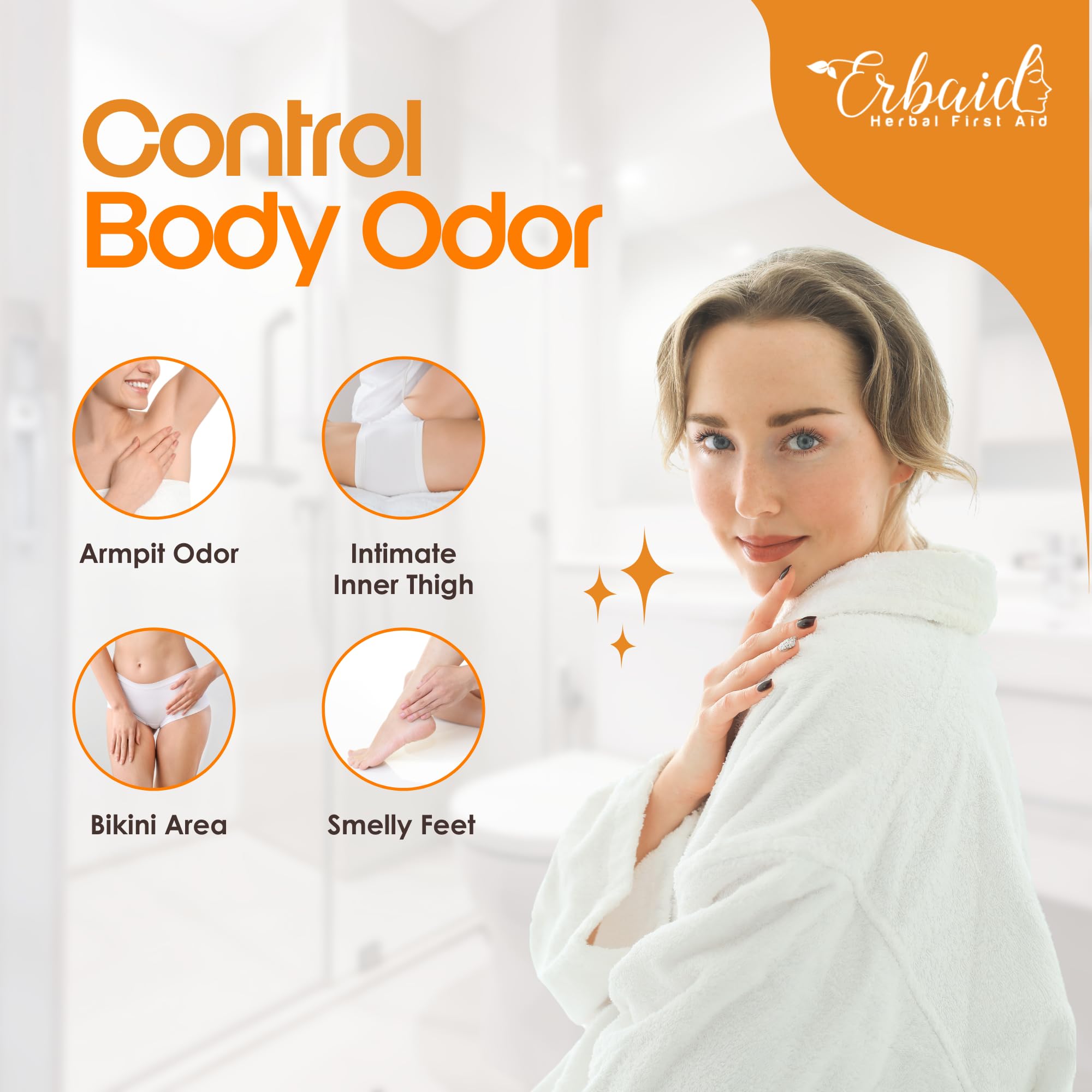 Healov Persimmon Body Wash for Body Odor Control – Natural Deodorant Soap for Eliminating Odor – Underarms, Intimate Inner Thigh, Bikini Area, Smelly Feet – Purifying Deodorizing Soap, Kids Safe