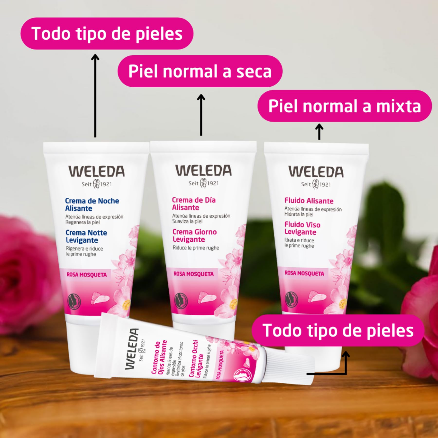Weleda, Wild Rose, Smoothing Eye Cream, 0.34 fl oz (10 ml)