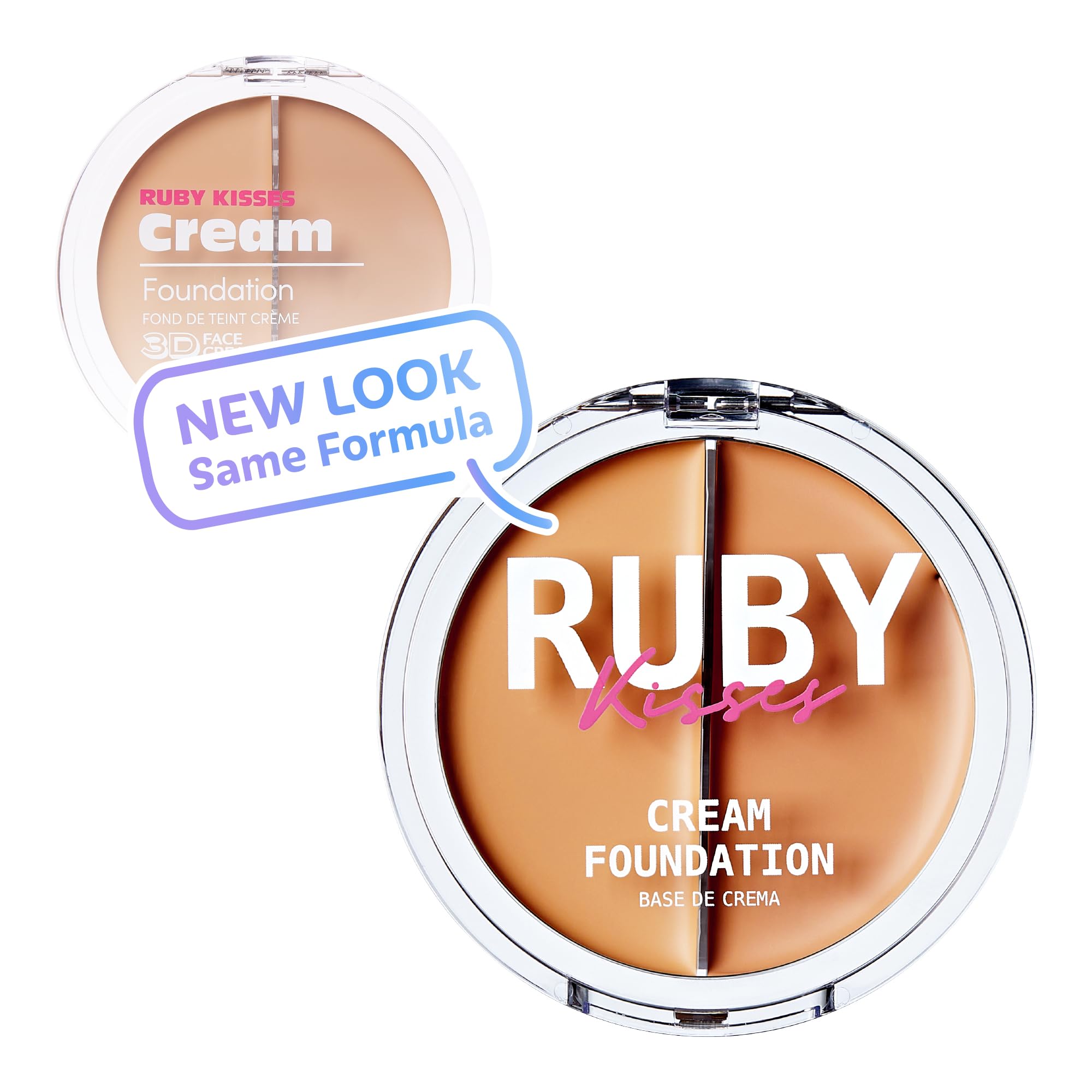Ruby Kisses 3D Face Creator Cream Foundation & Concealer, 12 Hours Long Lasting, Medium to Full Coverage, Non-Greasy, Ideal for Makeup & Contour Palette (Level 4)