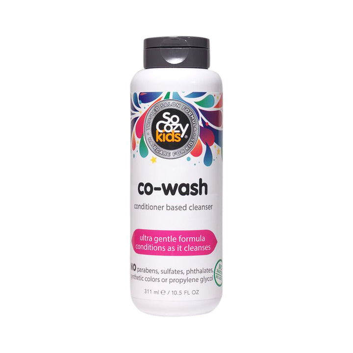 So Cozy Co-Wash Cleansing Conditioner For Kids Hair | Ultra Gentle Formula | 10.5 fl oz | No Parabens, Sulfates, Synthetic Colors or Dyes