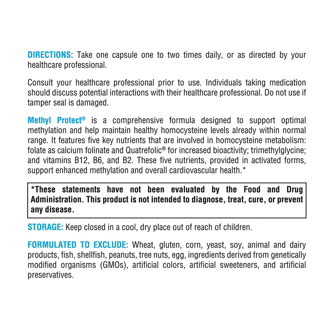XYMOGEN Methyl Protect - Optimal Methylation Formula with Methyl Folate, Vitamin B12 (Methylcobalamin b12), Riboflavin + B6 Vitamins - Cognitive, Homocysteine + Heart Health Supplements (120 Capsules)