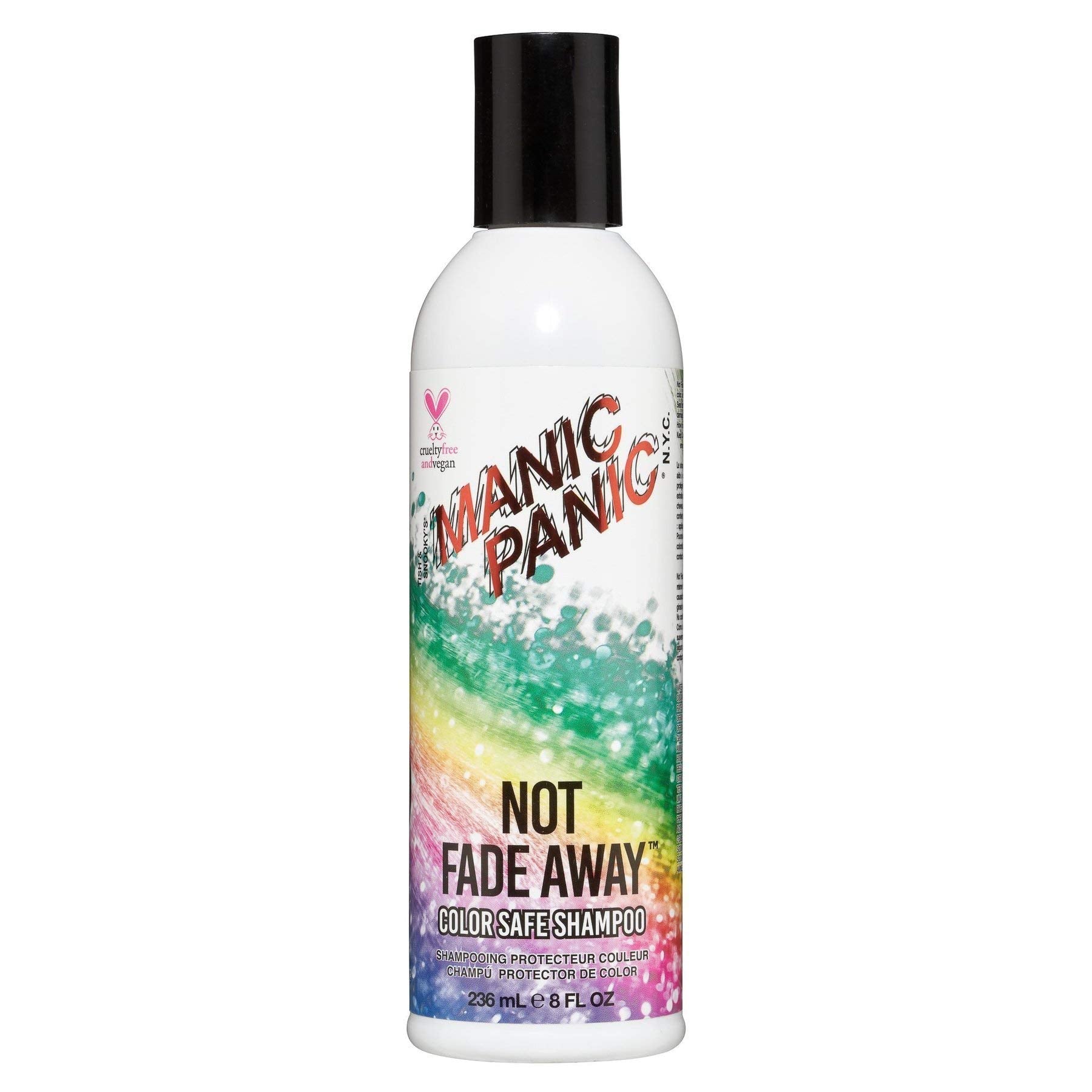 MANIC PANIC Not Fade Away Color Safe Shampoo for Women & Men – Sulfate-Free, Cruelty-Free & Vegan Shampoo for Color Treated Hair – pH Balanced With Nourishing Sunflower & Herbal Extracts (8oz)
