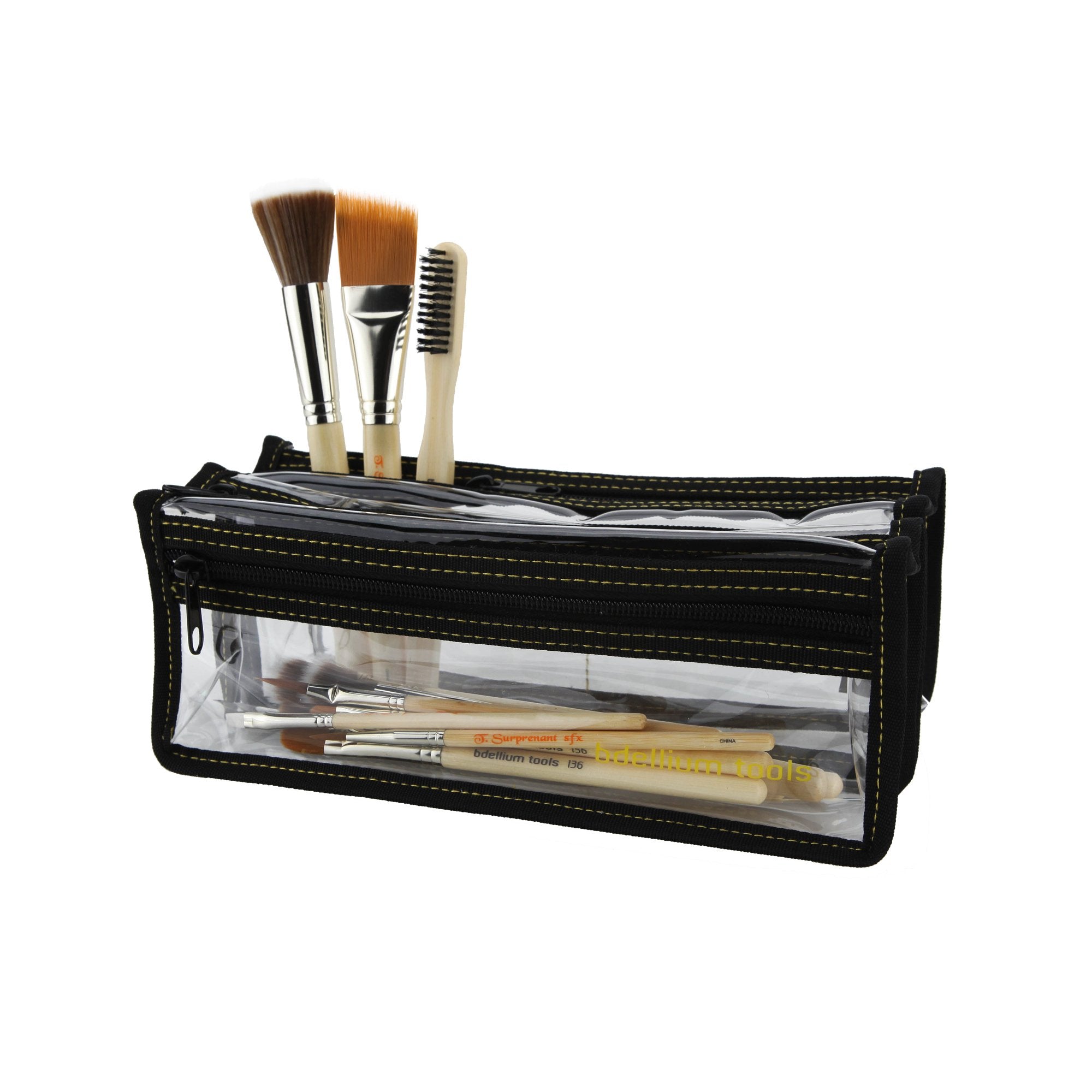 Bdellium Tools Professional Makeup Brush Special Effects SFX Series - 12 pc. Brush Set with Double Pouch (1st Collection)