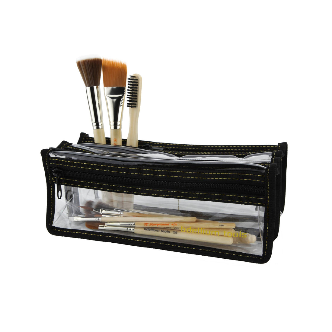 Bdellium Tools Professional Makeup Brush Special Effects SFX Series - 12 pc. Brush Set with Double Pouch (1st Collection)