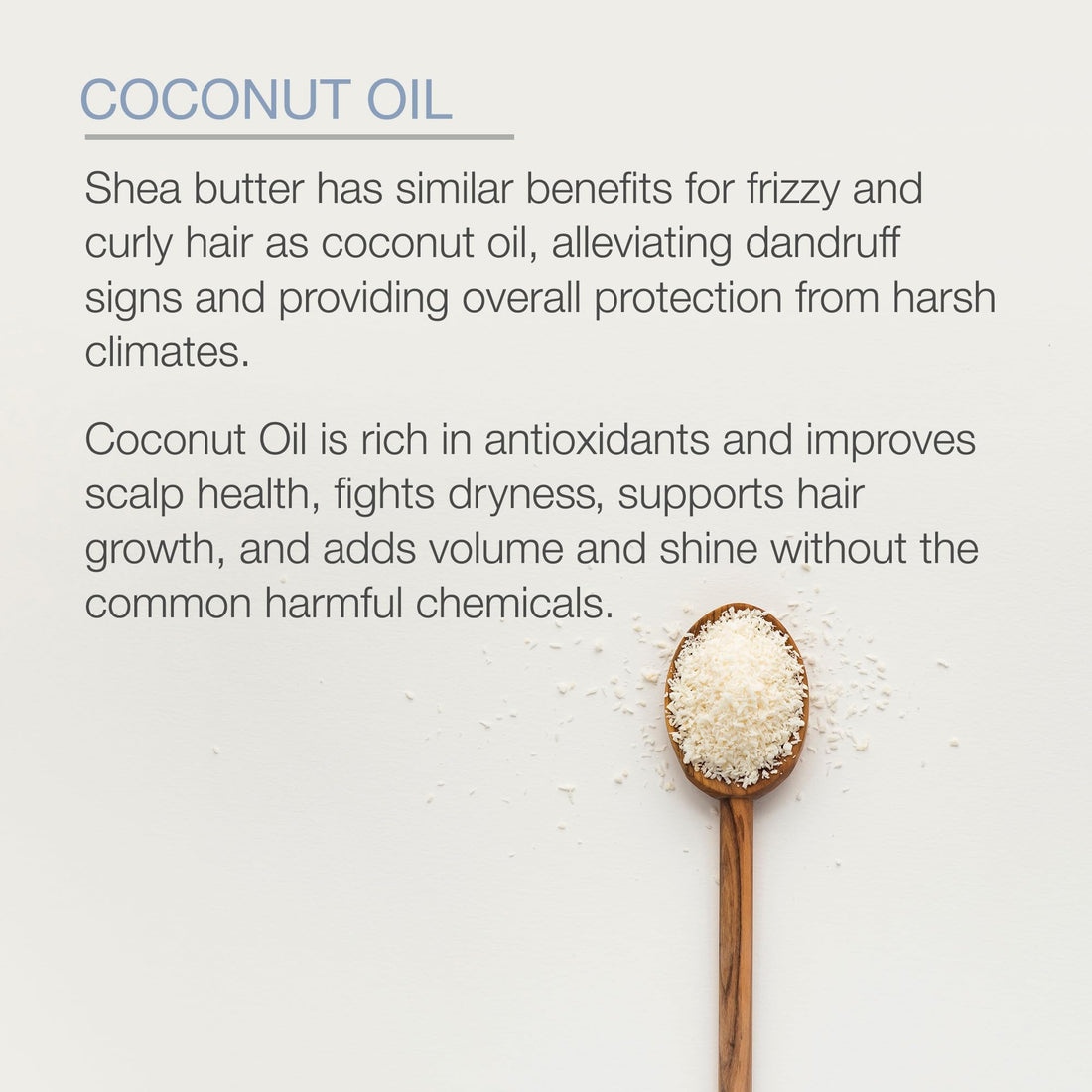 Coconut Oil Hair Mask - Deep Conditioner 100% Cold pressed Coconut Oil for Hair, Argan, Shea Butter & Rosehip Oil - Repair and Moisturize Dry & Damaged or Color Treated hair - all hair types 8.8 Oz