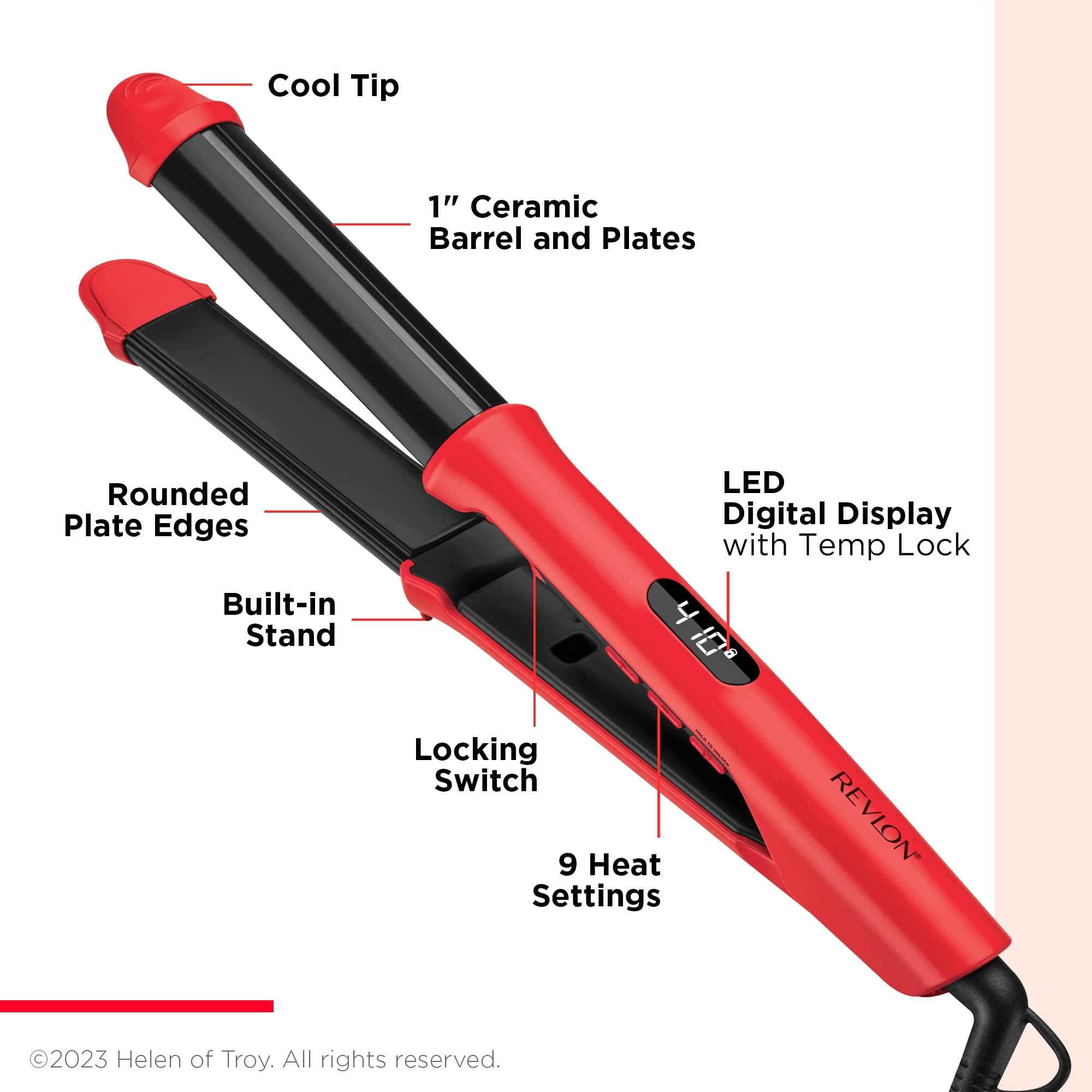 REVLON Style Multiplier Versatile Styler I Flat and Curl Iron, (1 in)