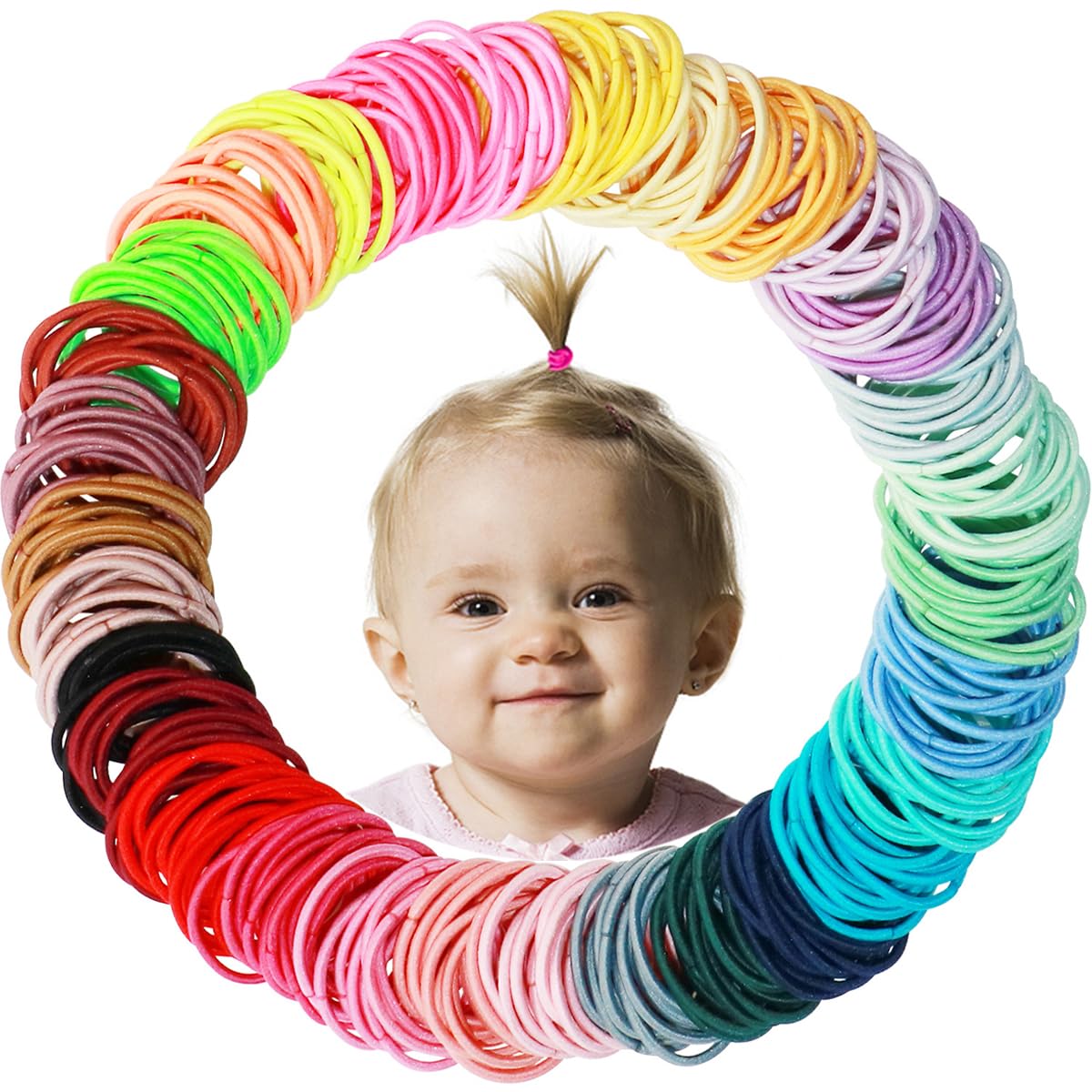 20Pcs Baby Girls Headbands Chiffon Flowers with Peals Rhinestones Soft Headbands