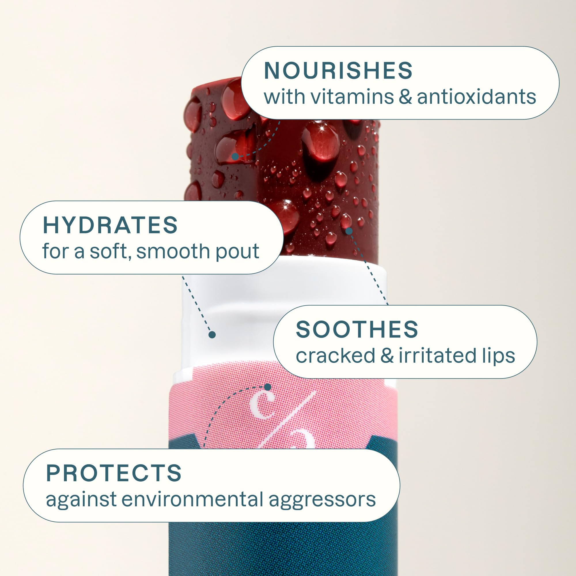 Cliganic Tinted Lip Balm - Non-GMO, 4 Colors - Enriched with Vitamin E, Cruelty Free (Packaging May Vary)