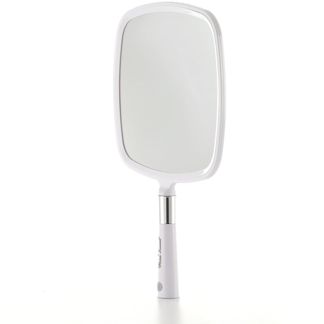Miss Sweet Handheld Mirror Makeup Mirror 9inch8inch (White)