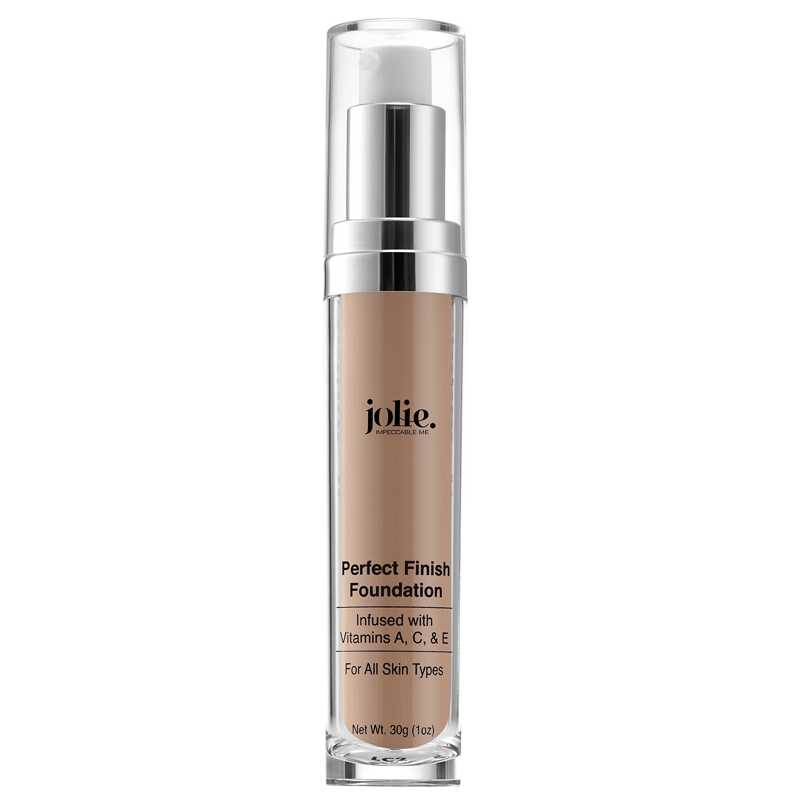 Jolie Perfect Finish Liquid Foundation Makeup SPF 15 Oil Free (LC2)