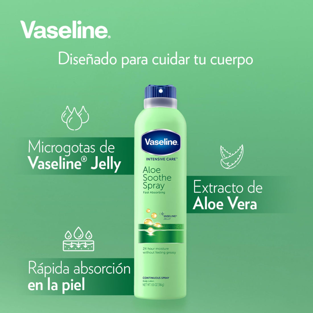 Vaseline® Intensive Care™ Aloe Soothe Spray, 6.5 Oz