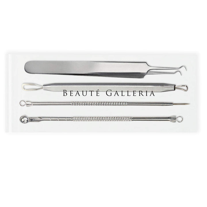 Beaute Galleria Professional Premium Blackhead & Blemish Remover Extractor Kit to cure Blackhead, Whitehead, Blemish, Comedone, Acne and Facial Impurities