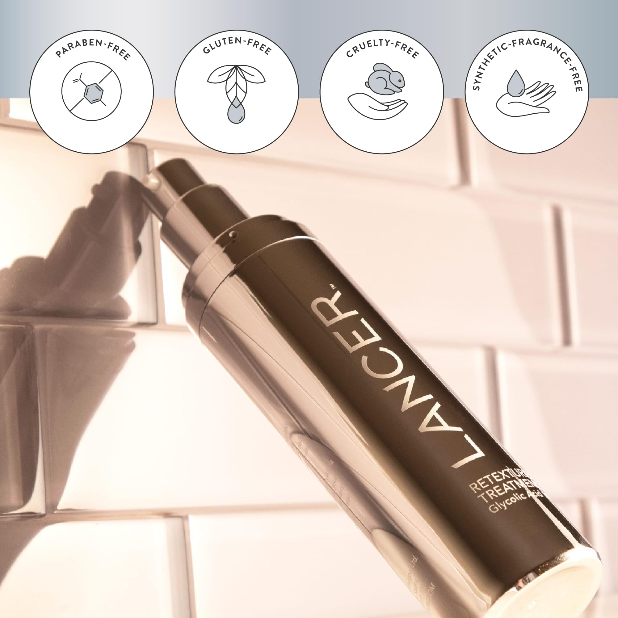 Retexturizing Treatment with Glycolic Acid 10x, 1.7 FL OZ, Dr. Lancer Dermatology Skincare, Lightweight, Moisturizing Cream, Improves Hydration, For Daily Use