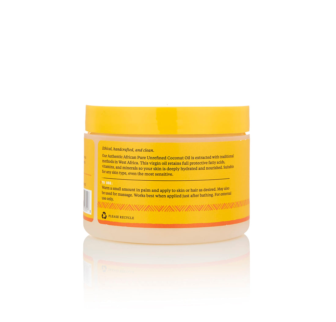 Alaffia - EveryDay Coconut - Pure African Coconut Oil for Skin and Hair, 11 Ounces