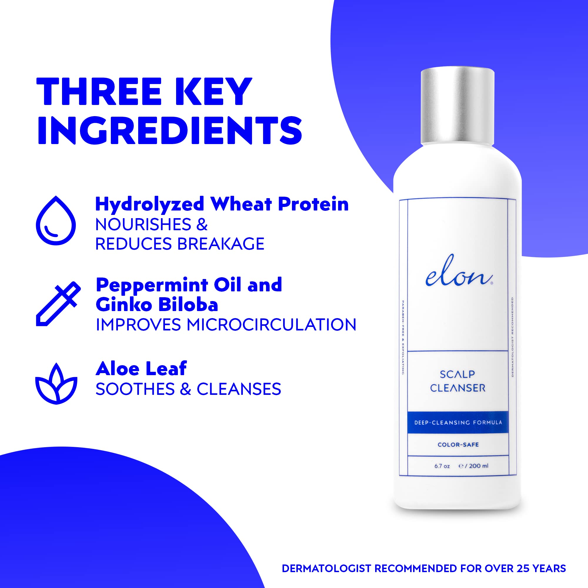 Elon Thinning Hair System Scalp Cleanser 6 Fl Oz.