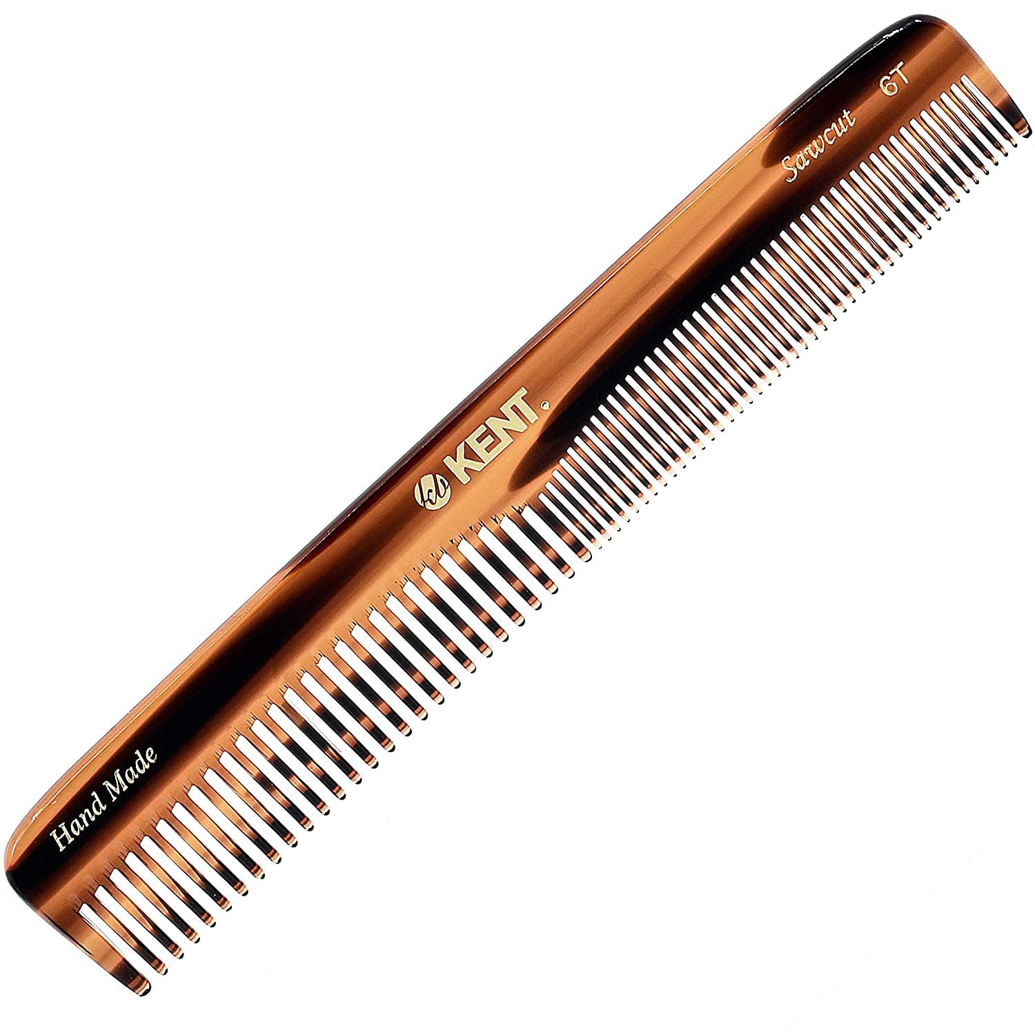 Kent Authentic Handmade Dressing Table Comb, Dark Brown, 175mm