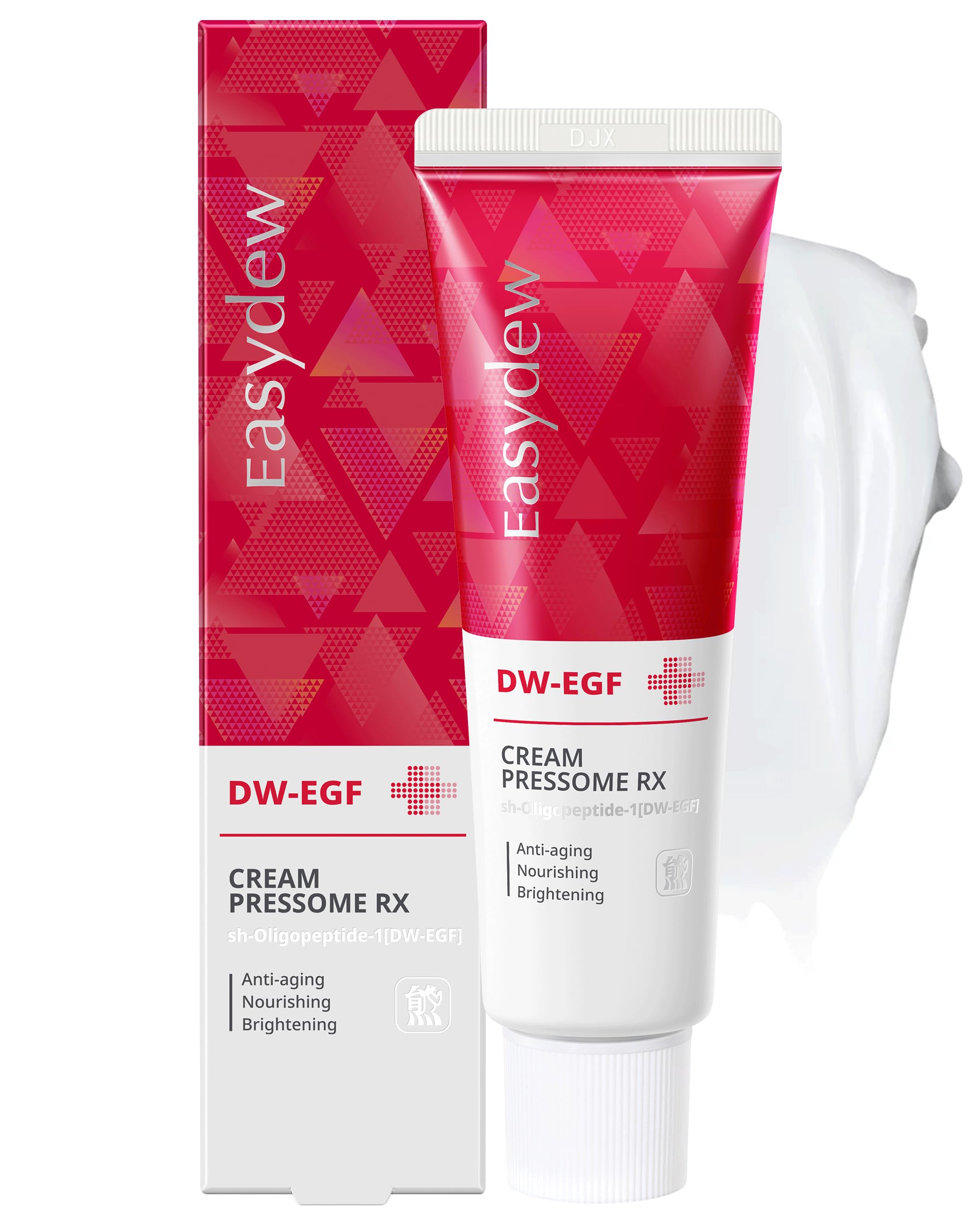 Easydew DW-EGF Pressome Cream(50ml).Anti-Aging Moisturizer with DW-EGF, Hyaluronic acid, Collagen, Elastin, ceramide, K beauty, Korea skincare