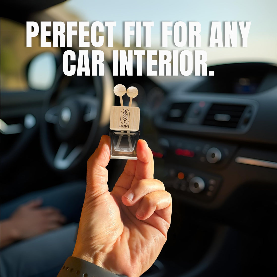 Car Air Freshener for Men | Bold Perfume Inspired Scent with Pineapple, Birch & Musk | Long-Lasting Odor Eliminator | Strong Car Diffuser | Premium Car Scent | Two 8ml Gift Set | Made in USA