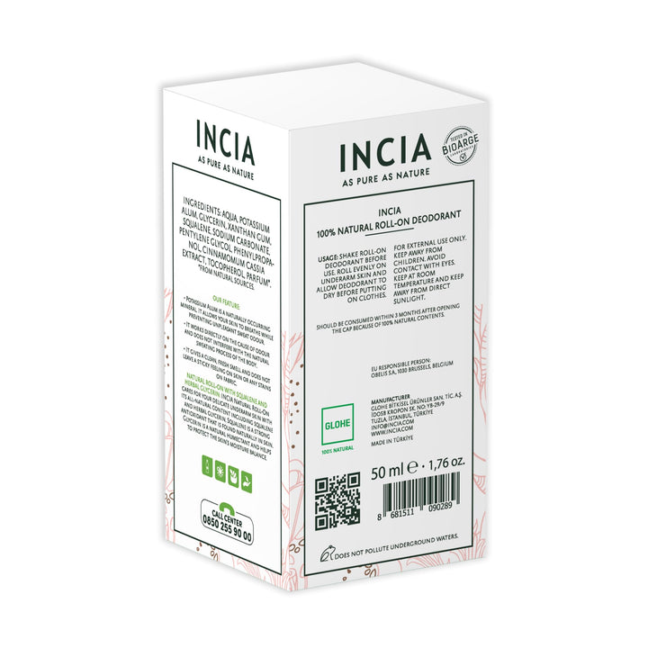 Incia, Natural Deodorant | Vegan | Aluminum Free Deodorant for Men and Women | Fresh |Cruelty Free, Paraben Free, Natural Fragrance (Women, Pack of 3)