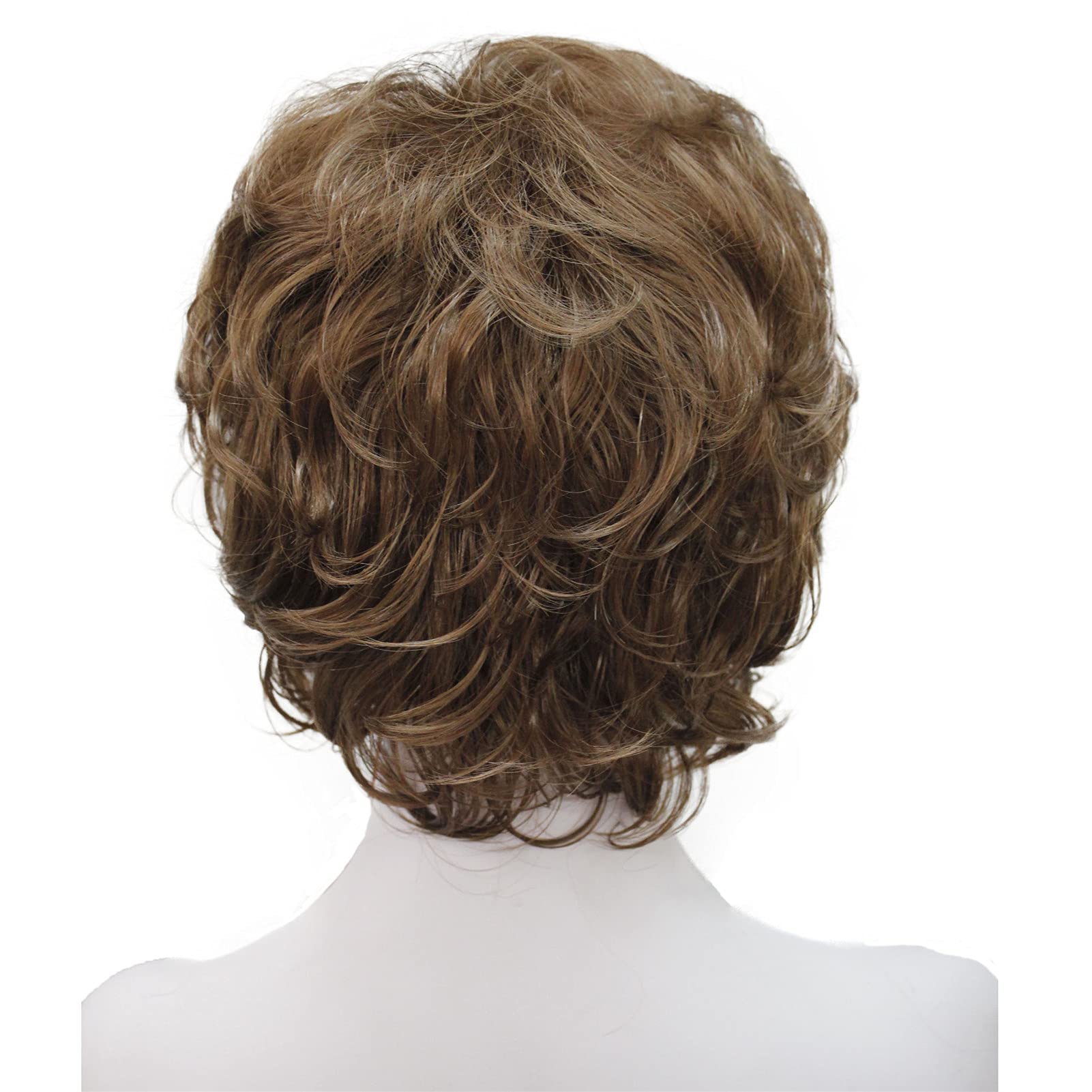 Wigingway #30: Wiginway Ladies Wigs Short Wavy Bob Wigs For Women Synthetic Capless Full Wig 9 Colors