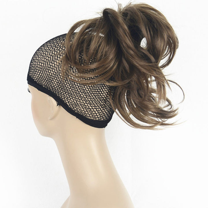 Lydell Adjustable Messy Style Ponytail Hair Extension Synthetic Hair-Piece with Jaw Claw (#12 Lt Reddish Golden Brown)