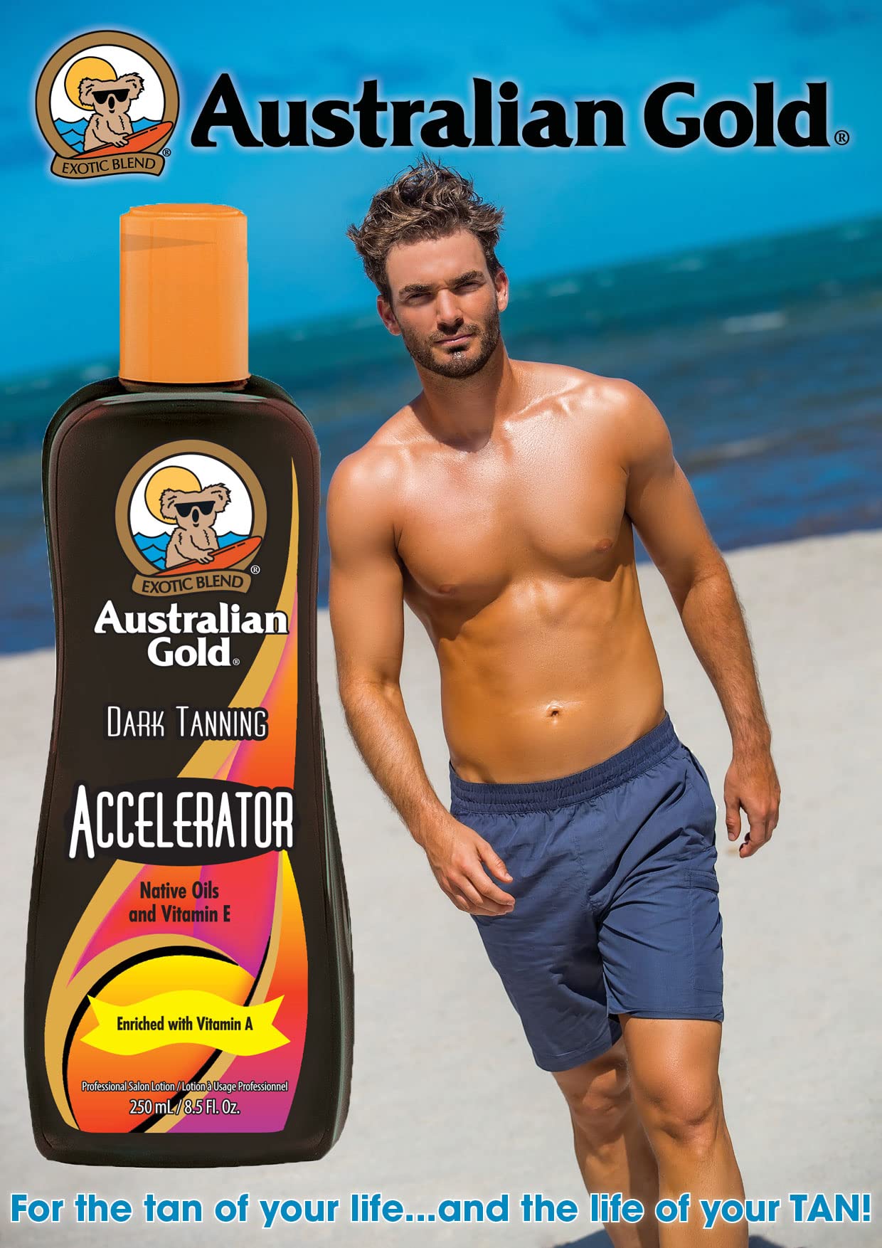 Australian Gold SPF 8 Lotion Sunscreen, Moisture Max, 8 Fl Oz