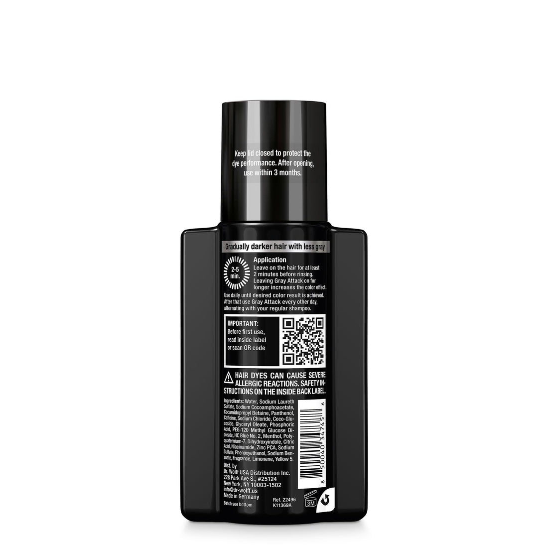 Alpecin Gray Attack Caffeine & Color Shampoo for Men 6.76 Fl Oz | Gradually Darker and Stronger Hair | Natural Looking Color Effect for Less Grays | Leaves Hair Feeling Stronger