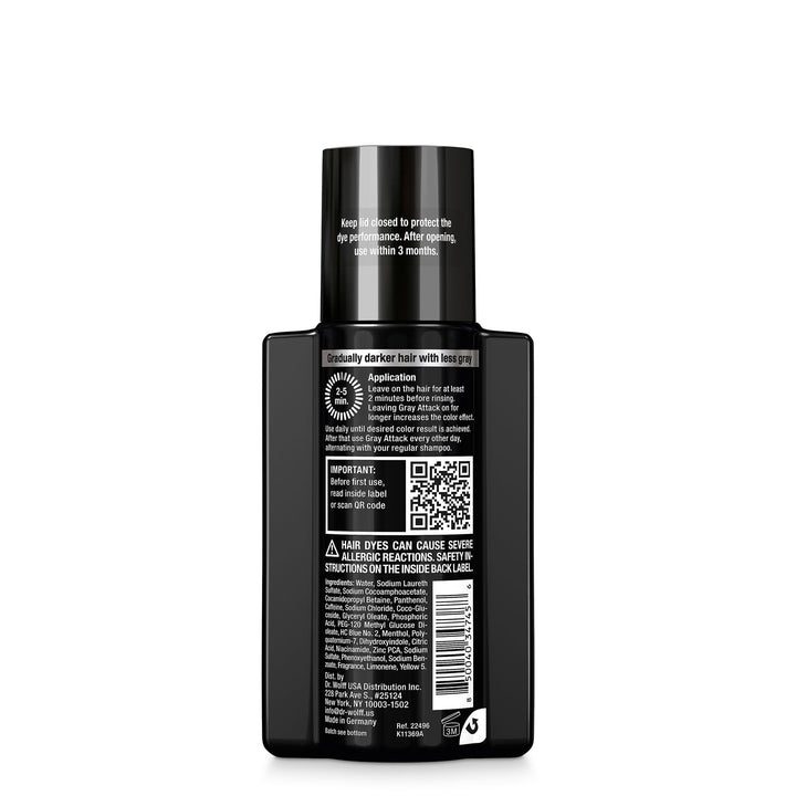 Alpecin Gray Attack Caffeine & Color Shampoo for Men 6.76 Fl Oz | Gradually Darker and Stronger Hair | Natural Looking Color Effect for Less Grays | Leaves Hair Feeling Stronger