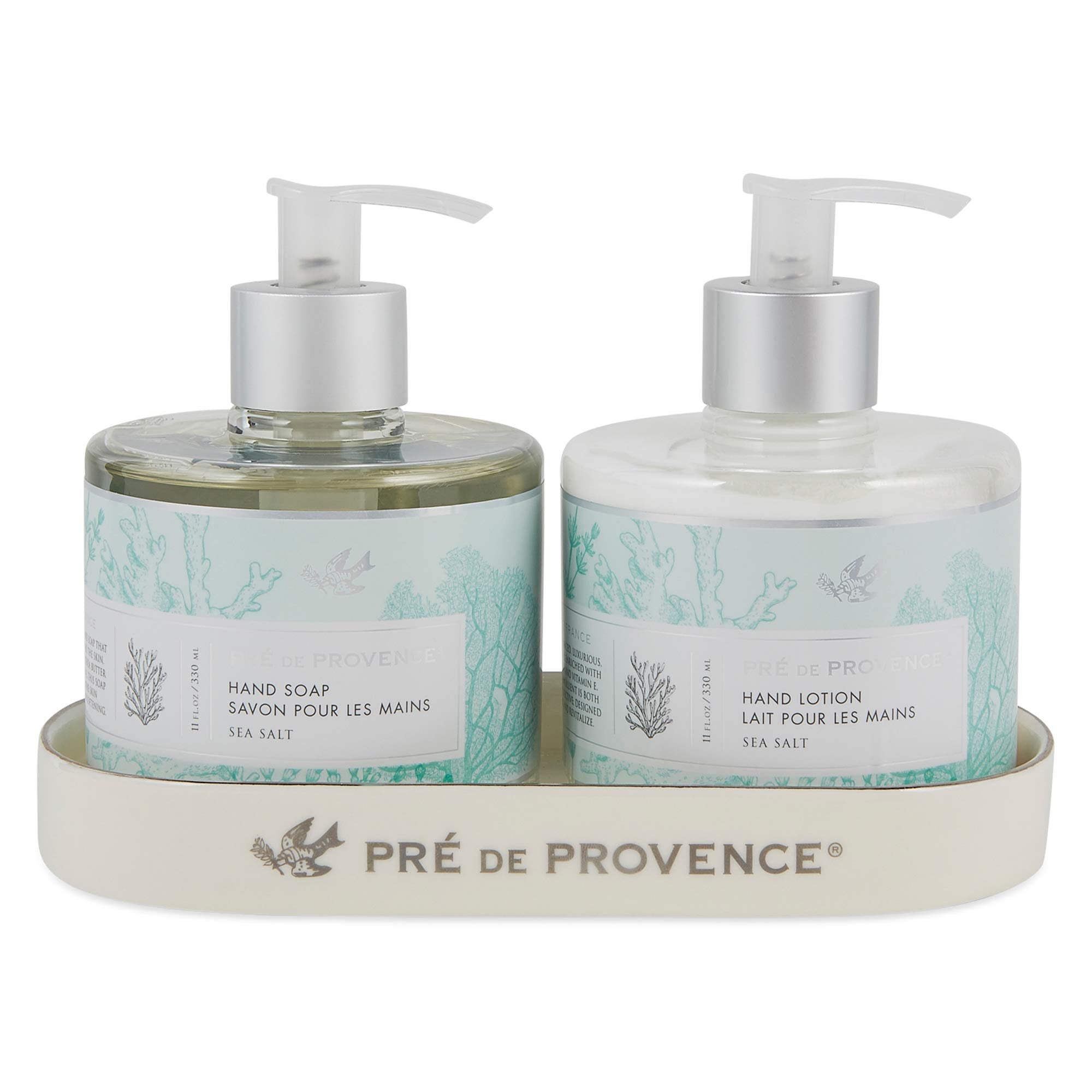 Pre de Provence European Soaps 35101SS Heritage Liquid Soap, Clear, Sea Salt, 11 Fl Oz