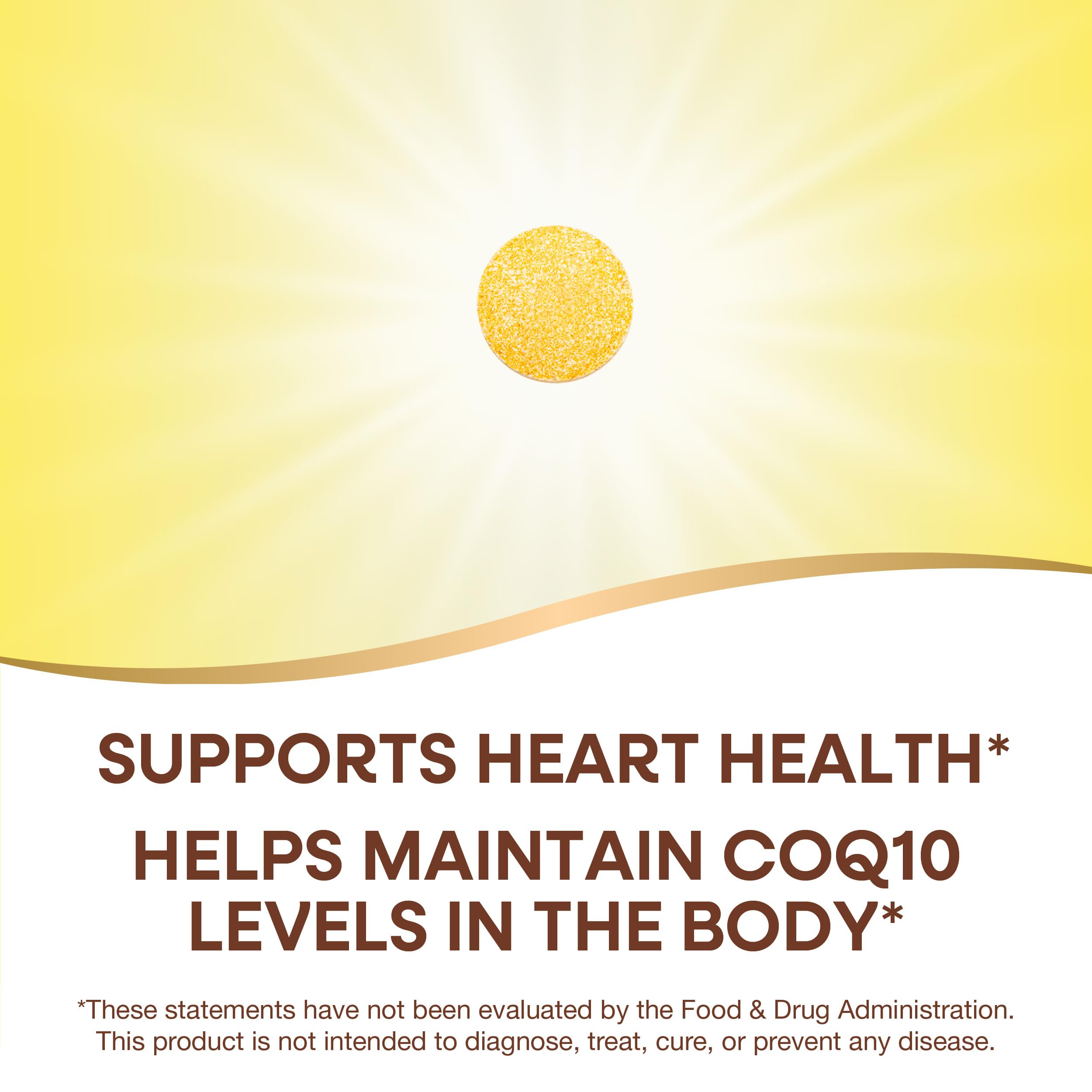 Nature's Way SMART Q10 CoQ10, Supports Heart Health & Cellular Energy*, Tropical Fruit Flavored, 100 mg per Serving, 30 Chewable Tablets (Packaging May Vary)
