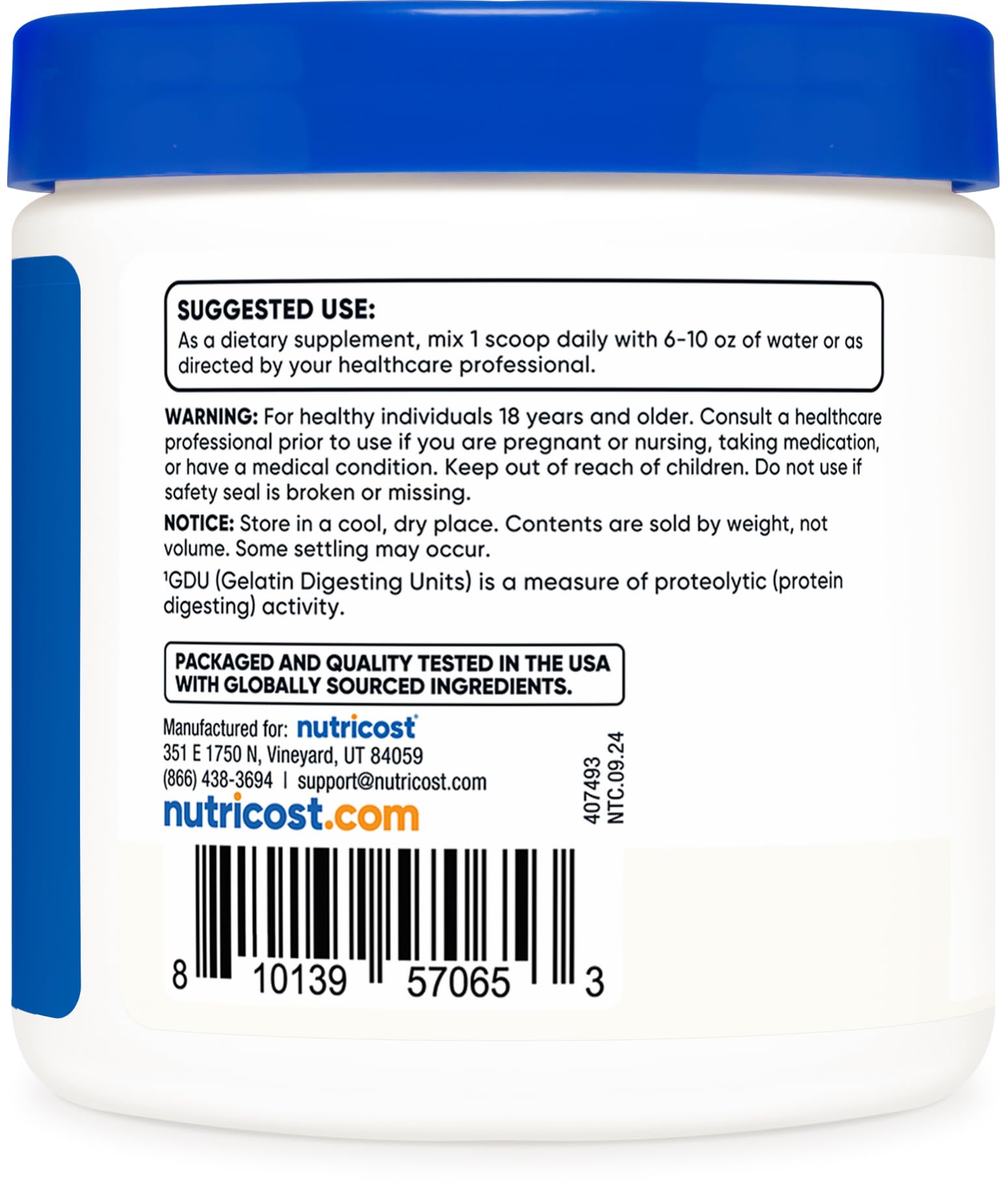 Nutricost Bromelain Powder 4 OZ - Non-GMO, Vegetarian, Gluten Free
