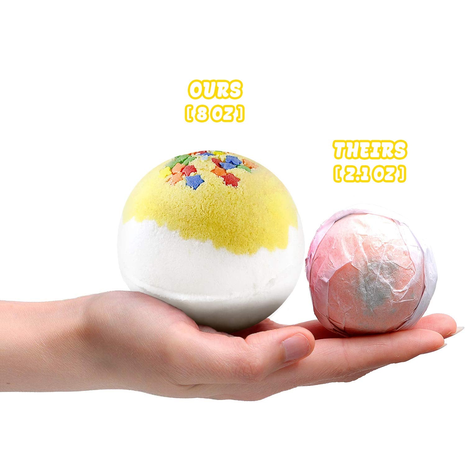 Handmade Bath Bombs with Jewelry Necklace Inside - Beautiful Palm Tree Inside - Fruity Scent with Treasures Inside - Organic Bathbomb in Gift Box for Women, Girls, Her, Mother