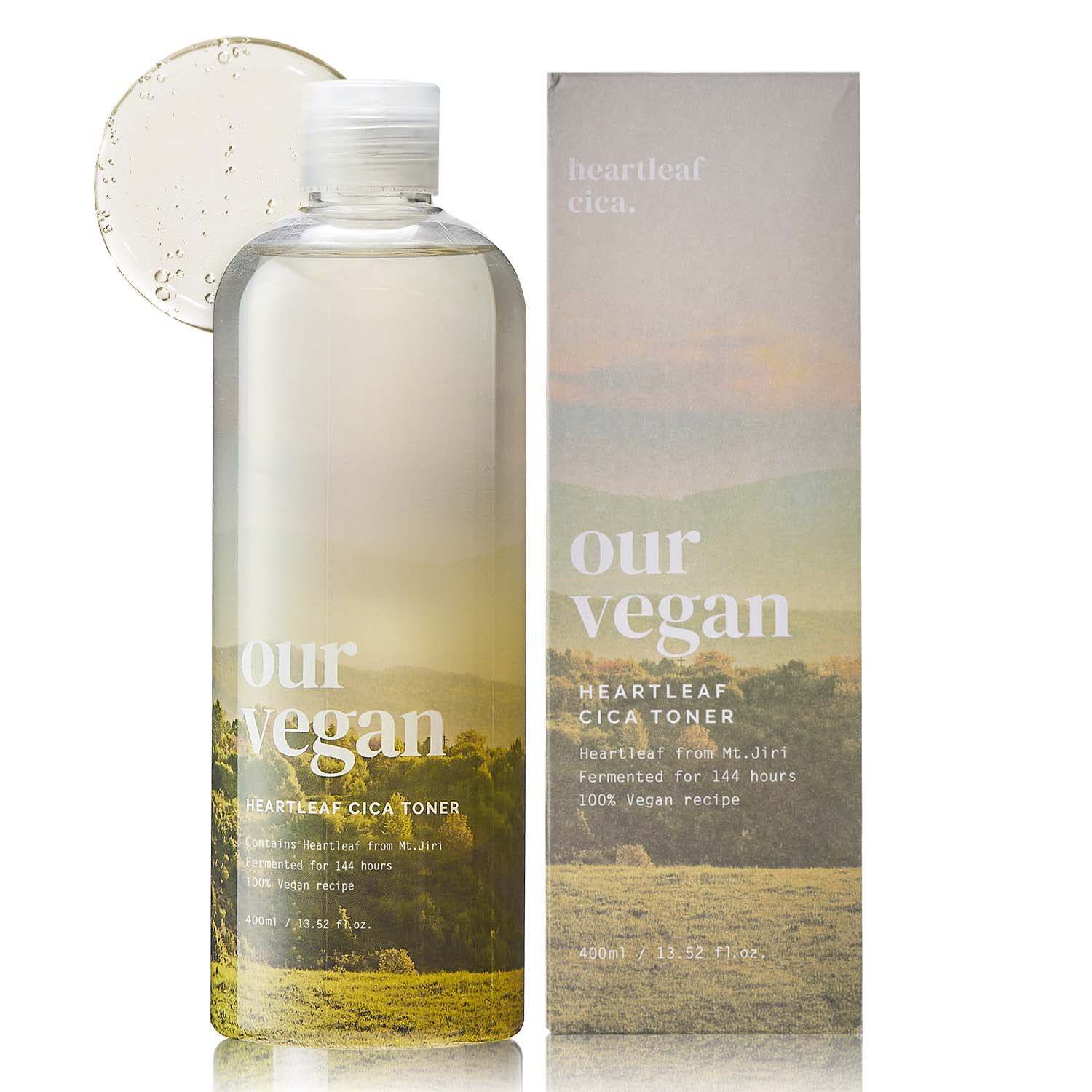 MANYO Factory Our Vegan Heartleaf CICA Toner Korean Skin Care 13.52fl oz (400ml) (ENG Version)