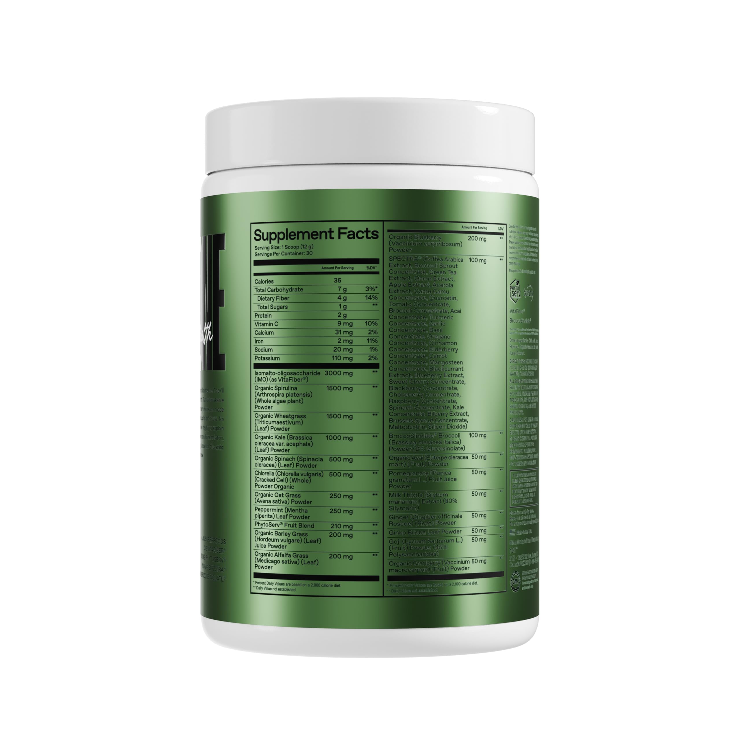 ONE of ONE Greens & Gut Health – Superfood Greens Powder with Prebiotics, Probiotics & Digestive Enzymes for Gut Health, Immunity & Energy, No Artificial Sweeteners - Pineapple, 30 Serving